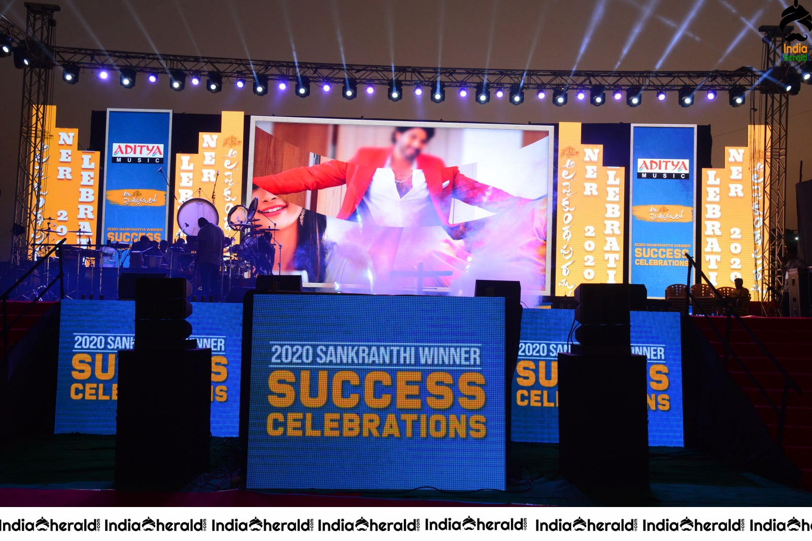 Stage is set at Ala Vaikuntapuramlo Movie Success Celebrations Set 1