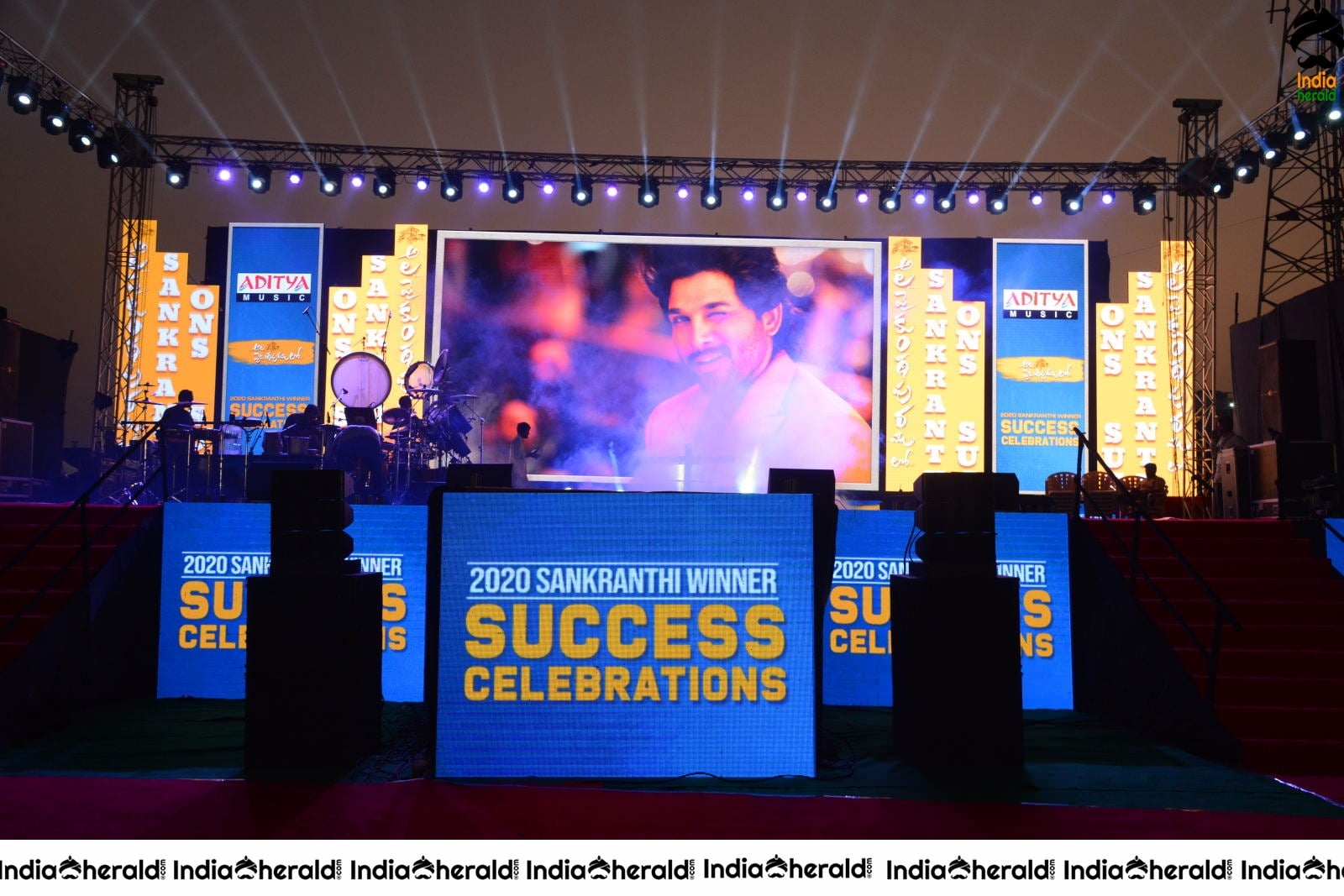 Stage is set at Ala Vaikuntapuramlo Movie Success Celebrations Set 1