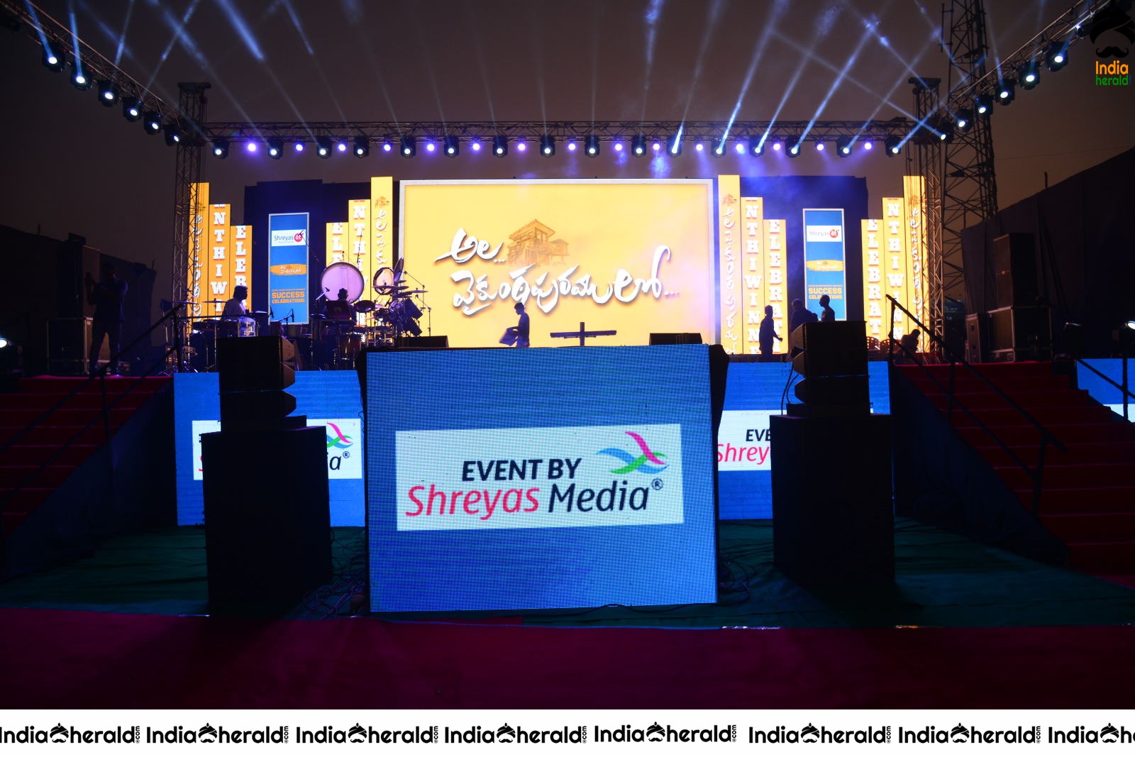 Stage is set at Ala Vaikuntapuramlo Movie Success Celebrations Set 2