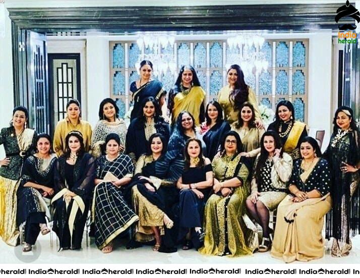 Stars having a gala time at the 80s reunion hosted by Megastar Chiranjeevi