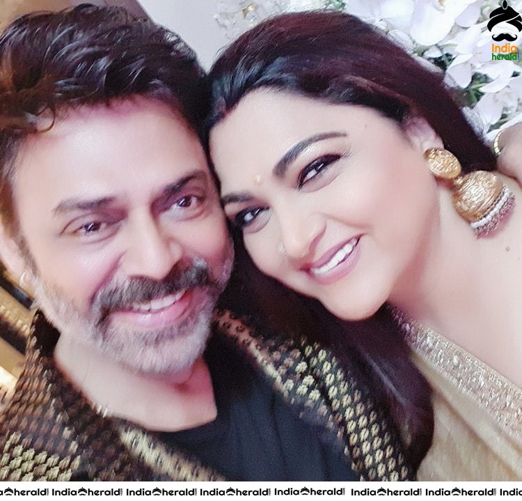 Stars having a gala time at the 80s reunion hosted by Megastar Chiranjeevi