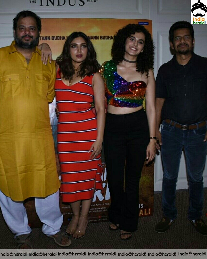 Taapsee Pannu And Bhumi Pednekar At Saand Ki Aanth Movie Success Party At BKC