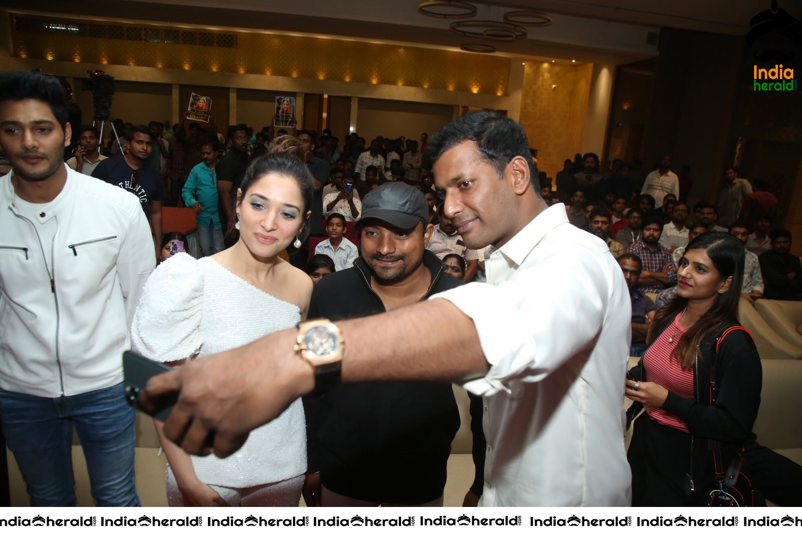 Tamannaah Sits On the Floor and have a Funny Moment with Vishal at Action Event Set 2