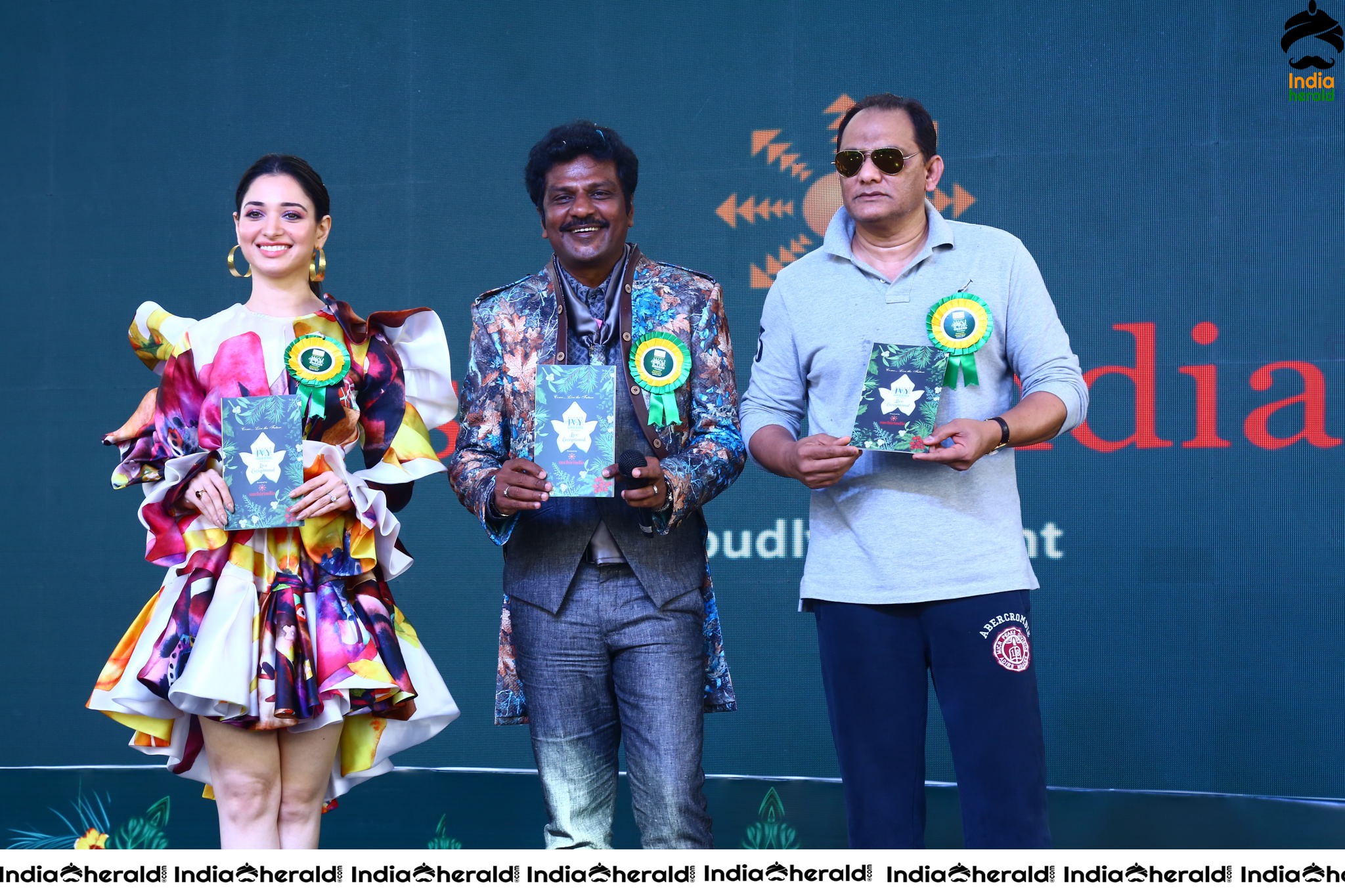 Tamannah and Azharuddin Grand Launched the SUCHIRINDIA IVY GREENS PROJECT at MAHESHWARAM Set 1