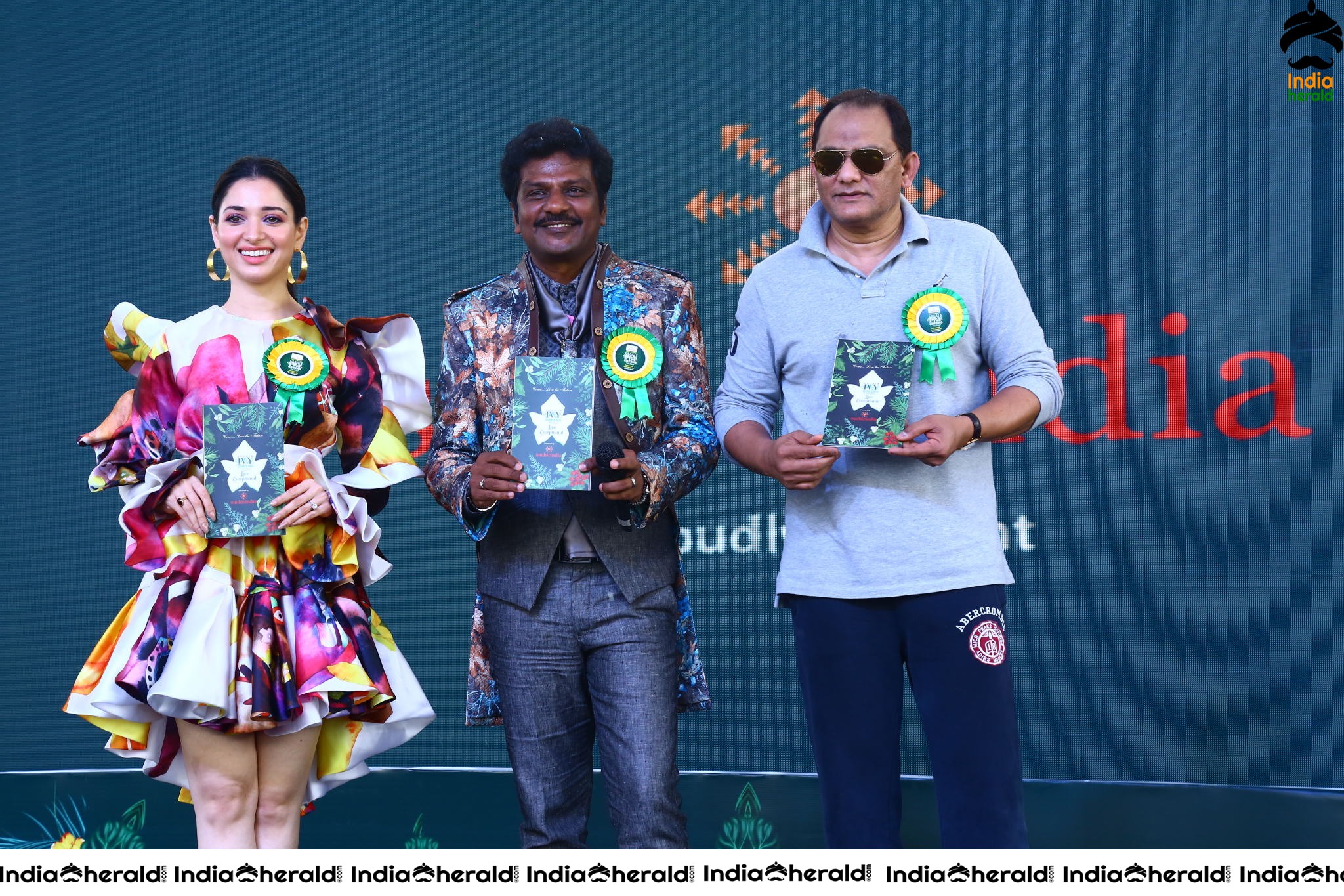 Tamannah and Azharuddin Grand Launched the SUCHIRINDIA IVY GREENS PROJECT at MAHESHWARAM Set 1