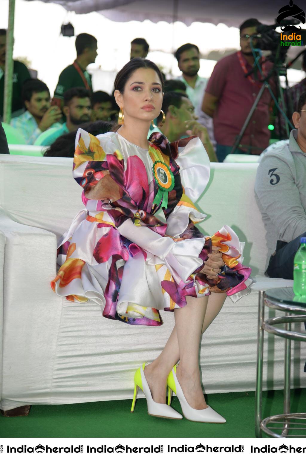 Tamannah and Azharuddin Grand Launched the SUCHIRINDIA IVY GREENS PROJECT at MAHESHWARAM Set 2