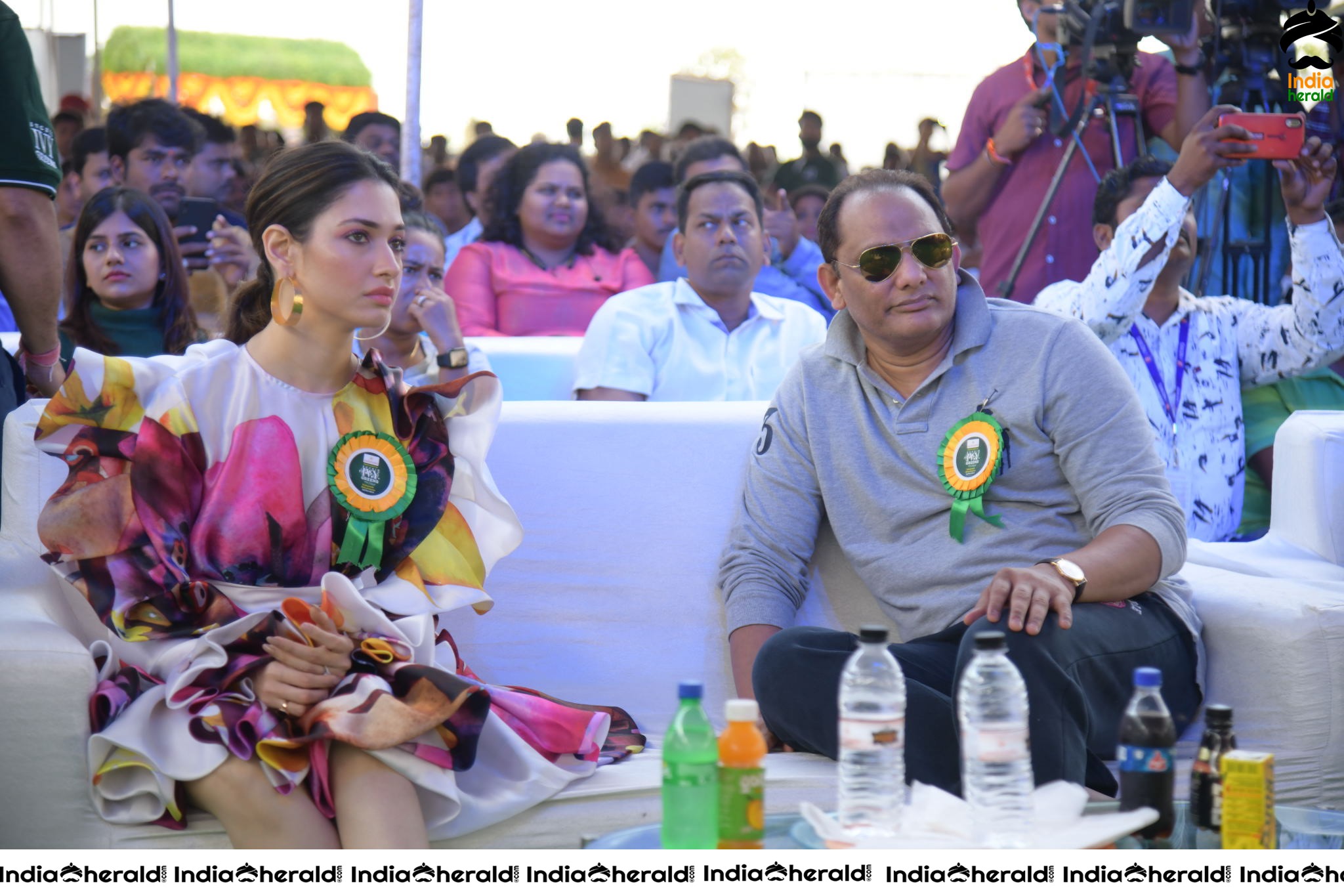 Tamannah and Azharuddin Grand Launched the SUCHIRINDIA IVY GREENS PROJECT at MAHESHWARAM Set 3