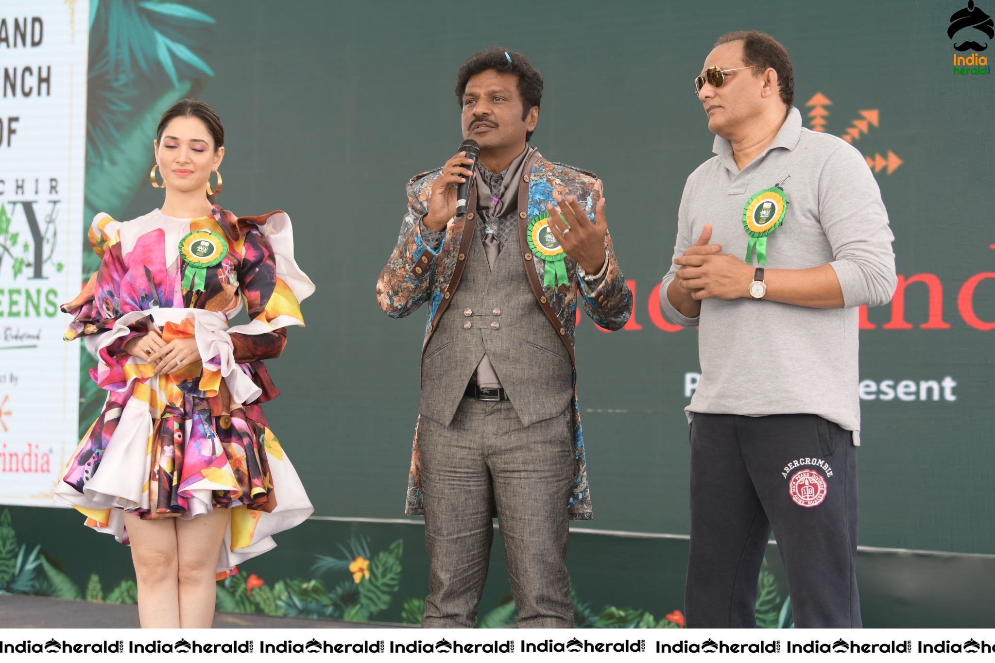 Tamannah and Azharuddin Grand Launched the SUCHIRINDIA IVY GREENS PROJECT at MAHESHWARAM Set 4