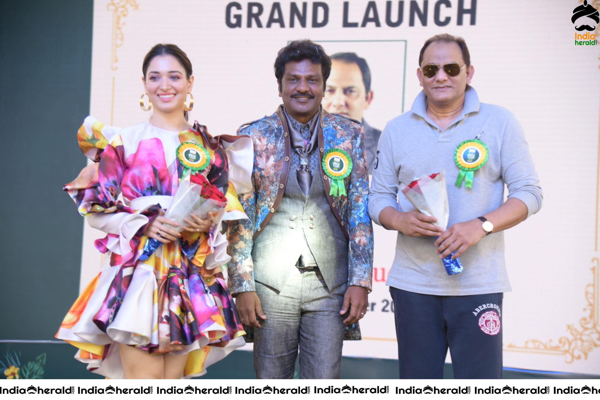 Tamannah and Azharuddin Grand Launched the SUCHIRINDIA IVY GREENS PROJECT at MAHESHWARAM Set 4