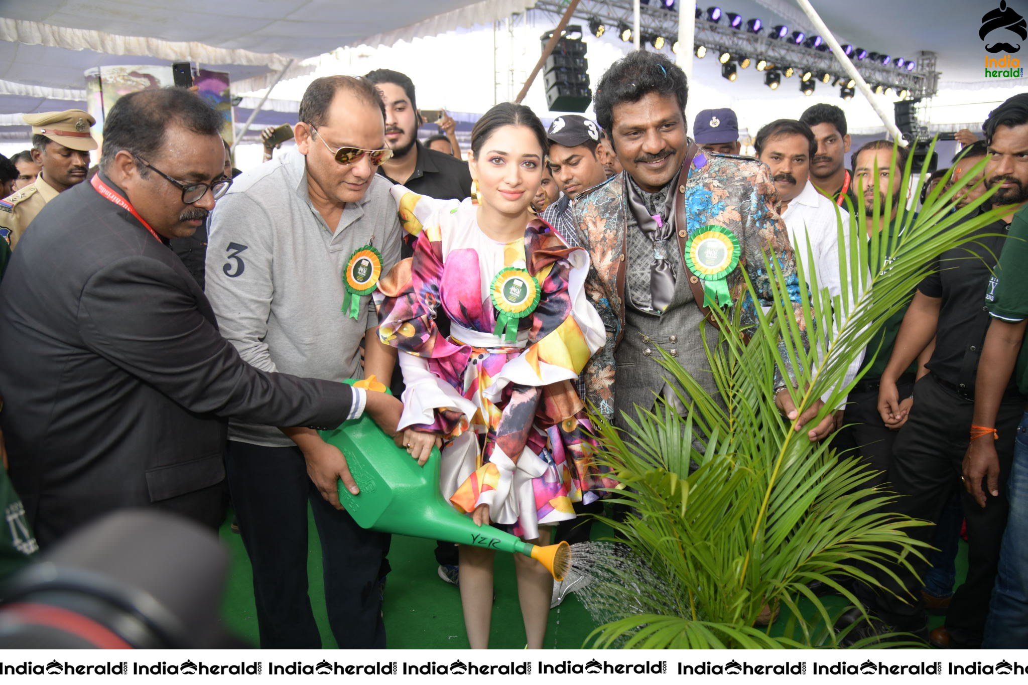 Tamannah and Azharuddin Grand Launched the SUCHIRINDIA IVY GREENS PROJECT at MAHESHWARAM Set 4