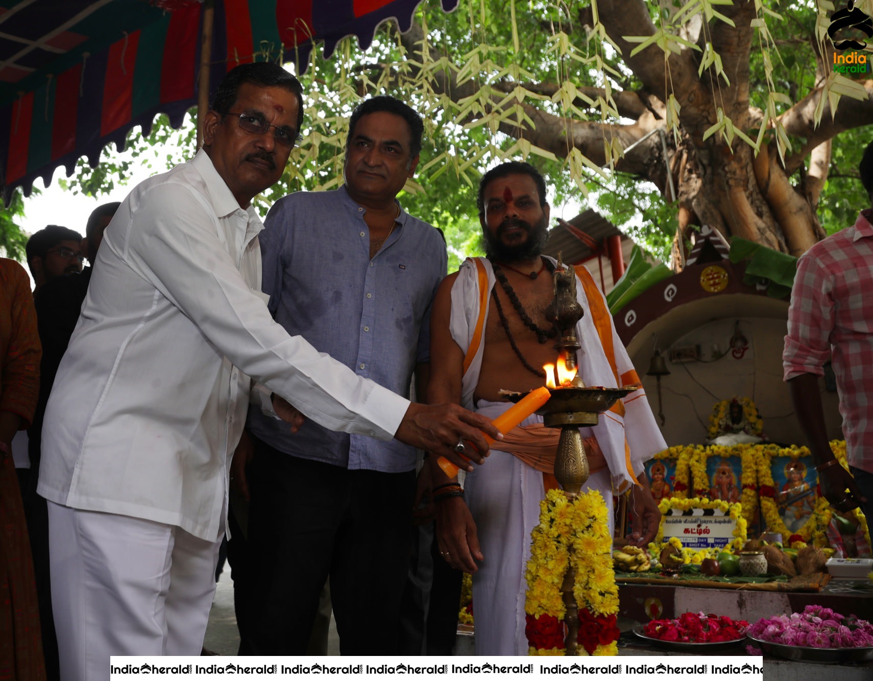 Tamil Movie Kattil Shooting Begins Set 3