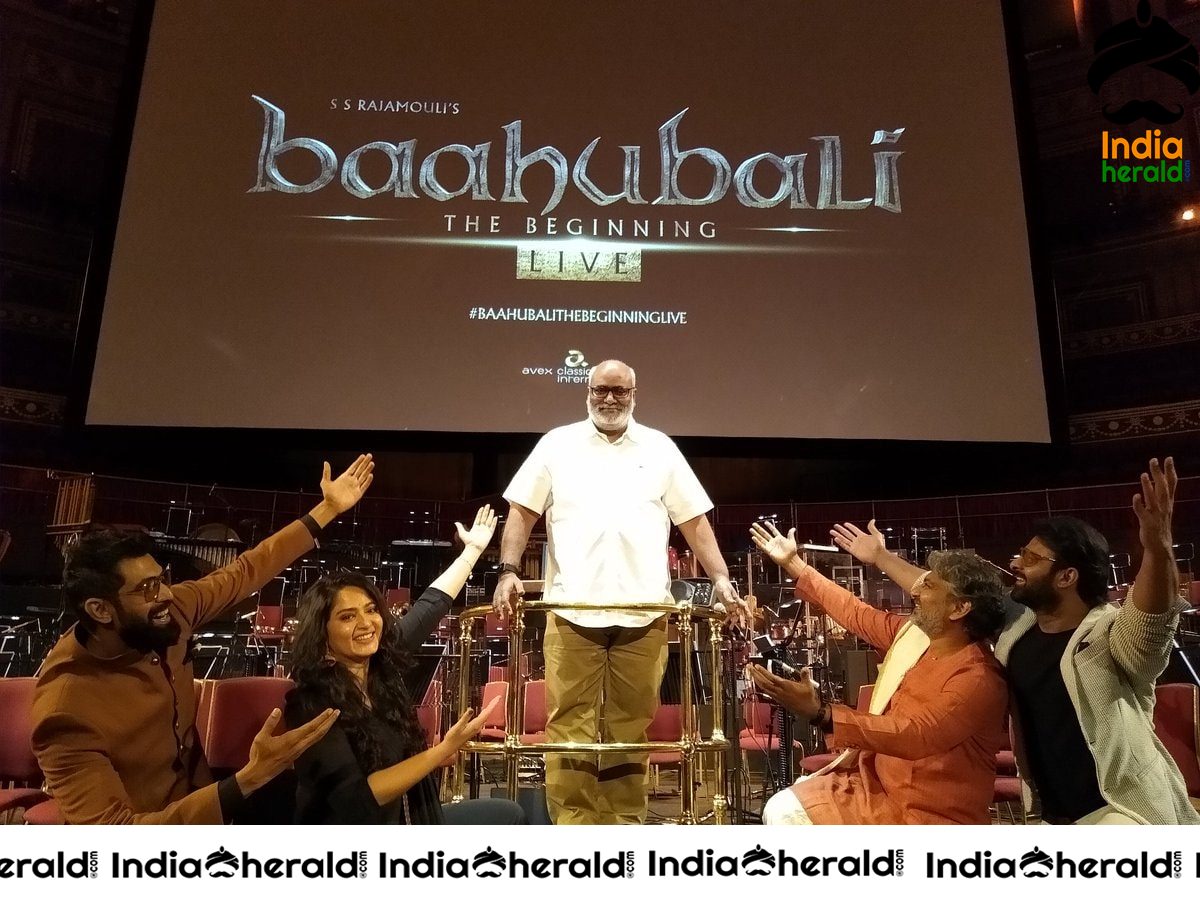 Team Baahubali at the Screening of Baahubali The Beginning at Royal Albert Hall with live orchestration Set 1