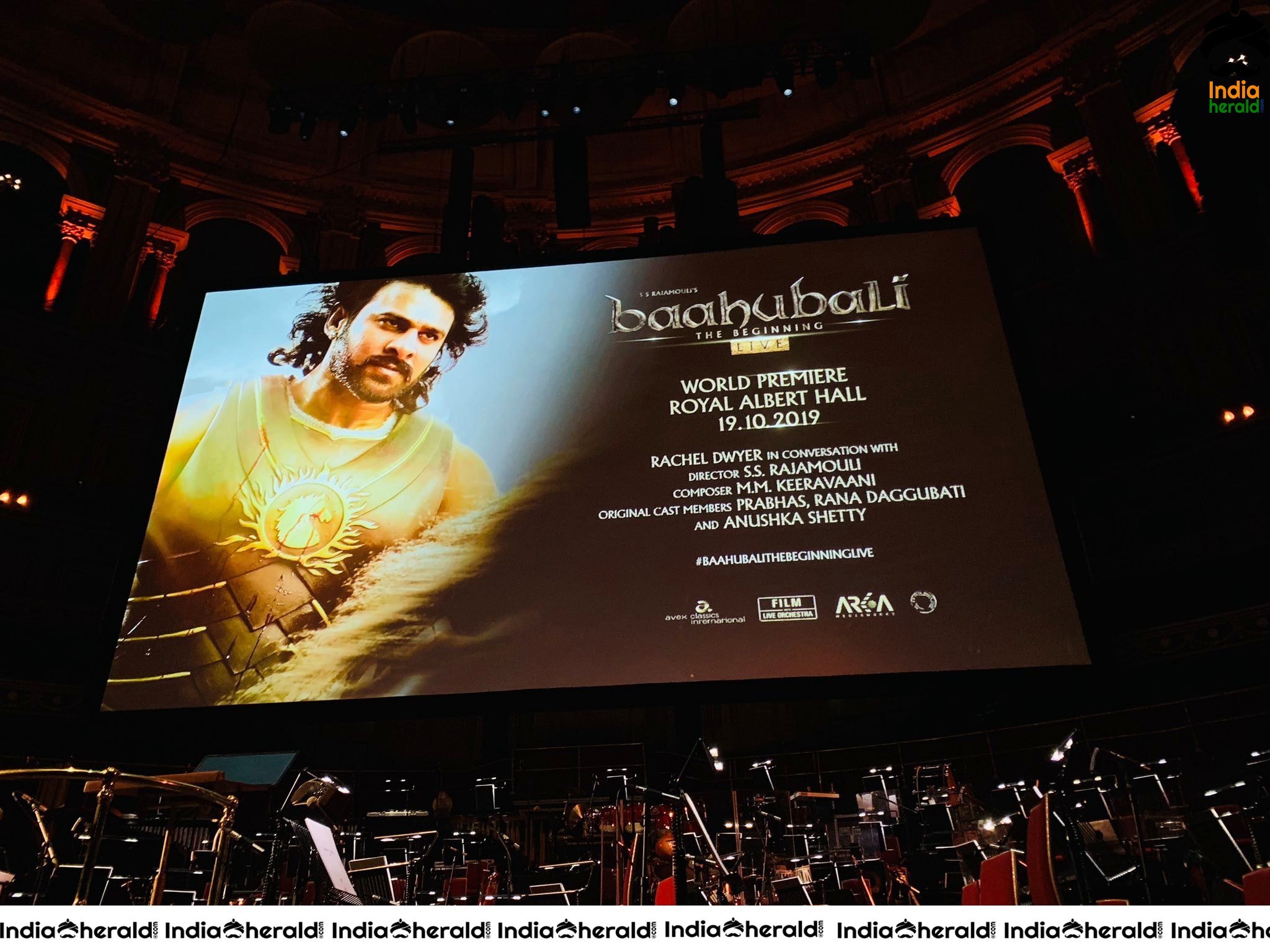 Team Baahubali at the Screening of Baahubali The Beginning at Royal Albert Hall with live orchestration Set 3
