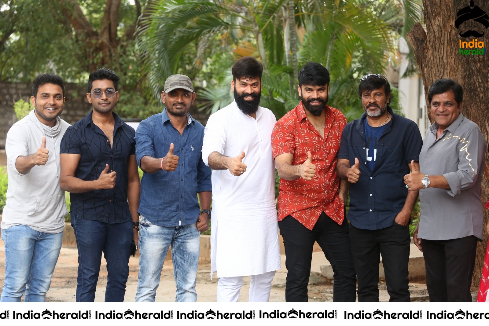 Team Raju Gari Gadhi 3 Group Photos at Success Event Set 1