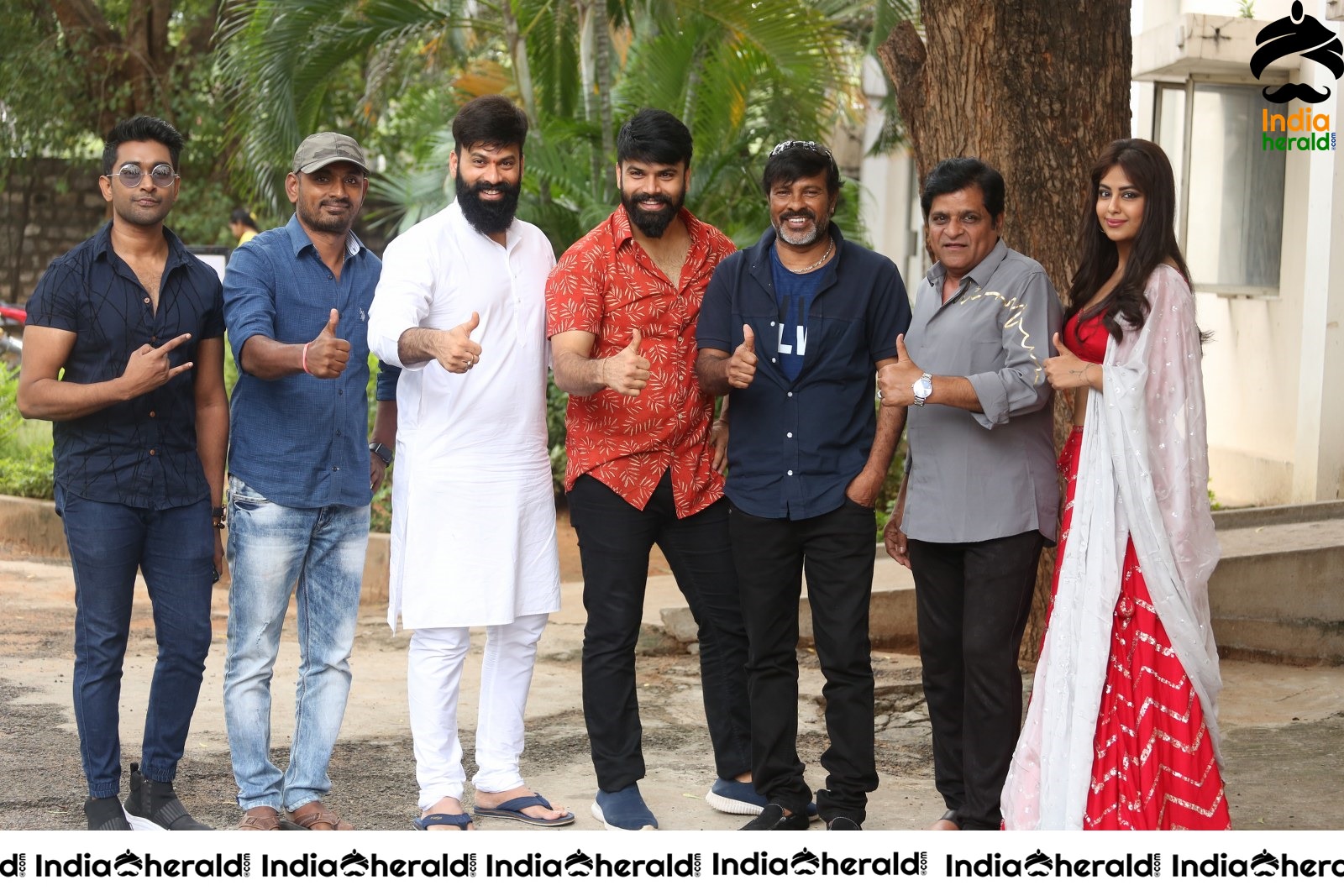 Team Raju Gari Gadhi 3 Group Photos at Success Event Set 1