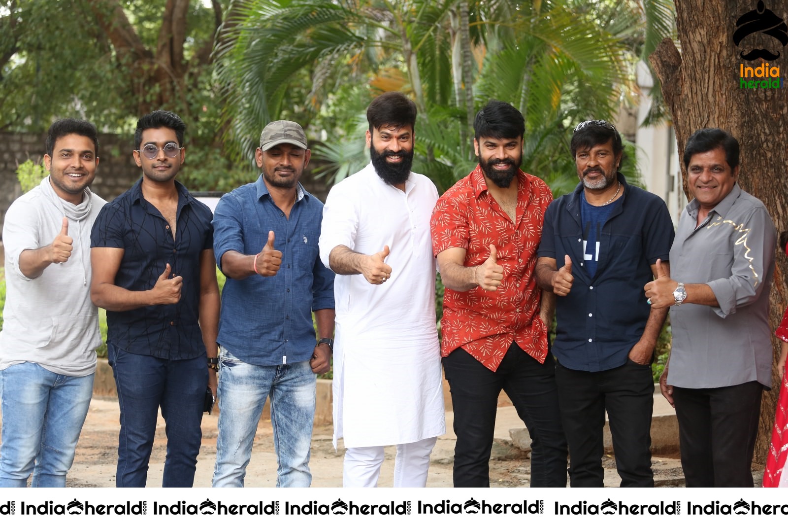 Team Raju Gari Gadhi 3 Group Photos at Success Event Set 1