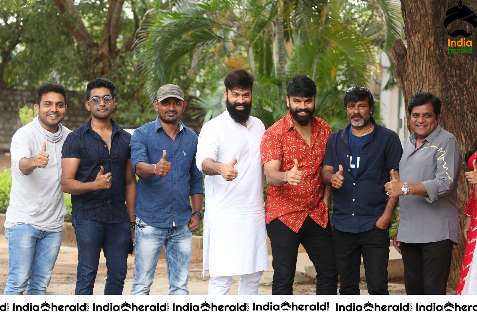 Team Raju Gari Gadhi 3 Group Photos at Success Event Set 1