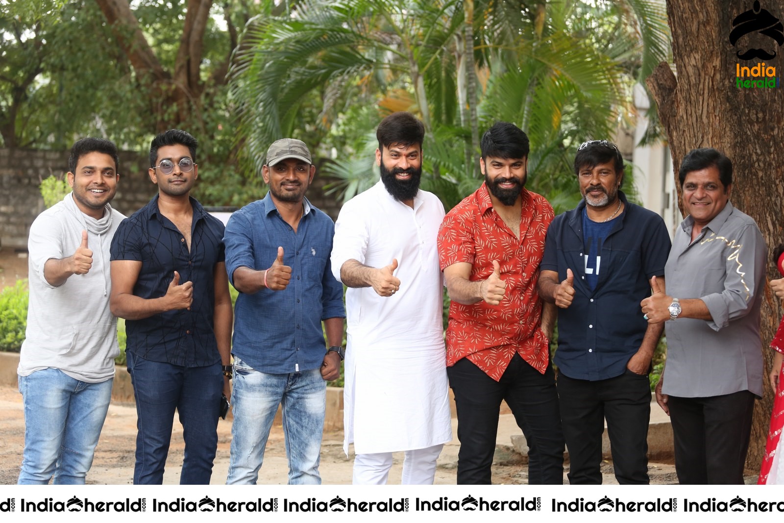 Team Raju Gari Gadhi 3 Group Photos at Success Event Set 1