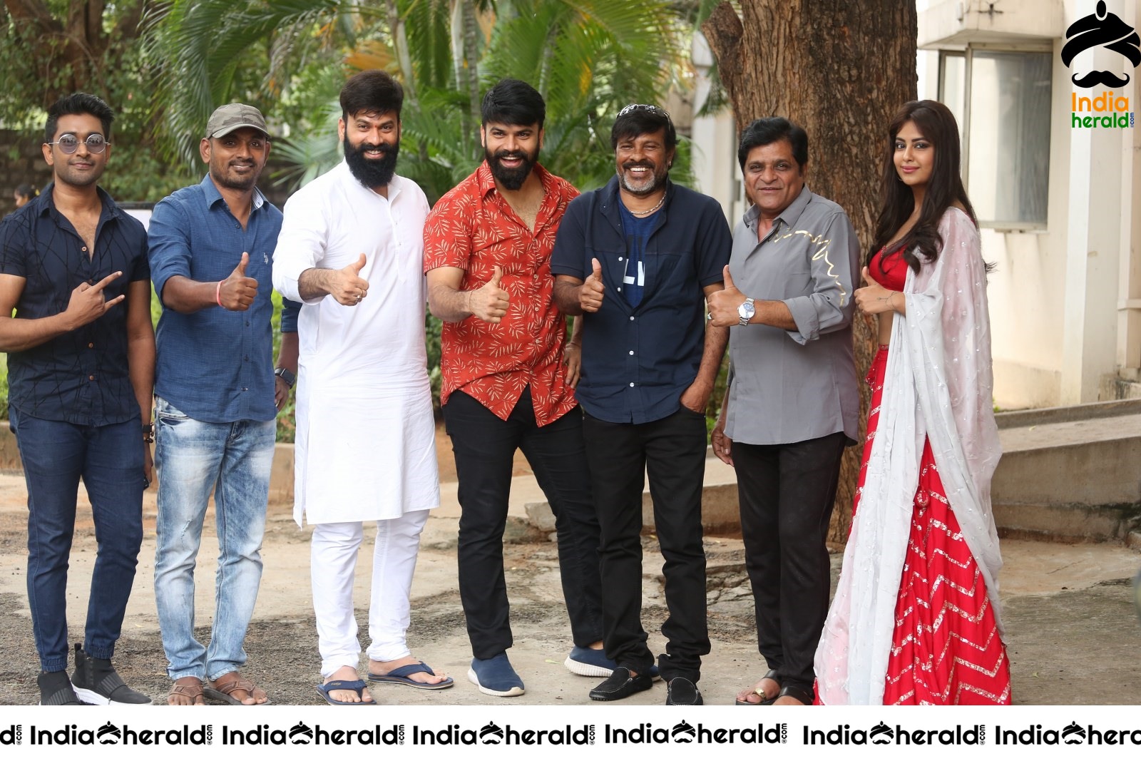 Team Raju Gari Gadhi 3 Group Photos at Success Event Set 1