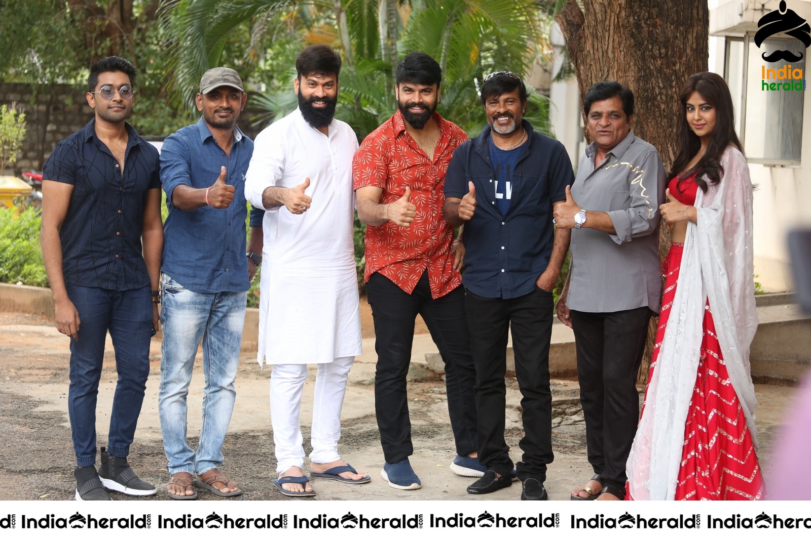 Team Raju Gari Gadhi 3 Group Photos at Success Event Set 1
