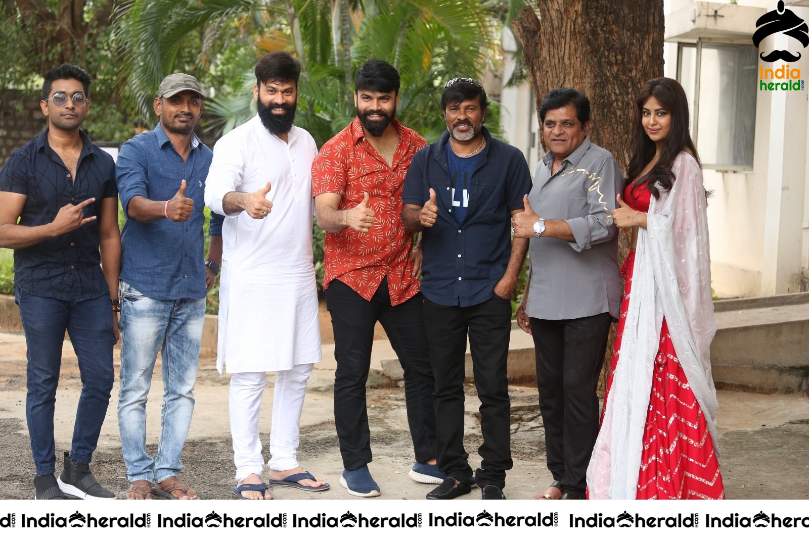 Team Raju Gari Gadhi 3 Group Photos at Success Event Set 1