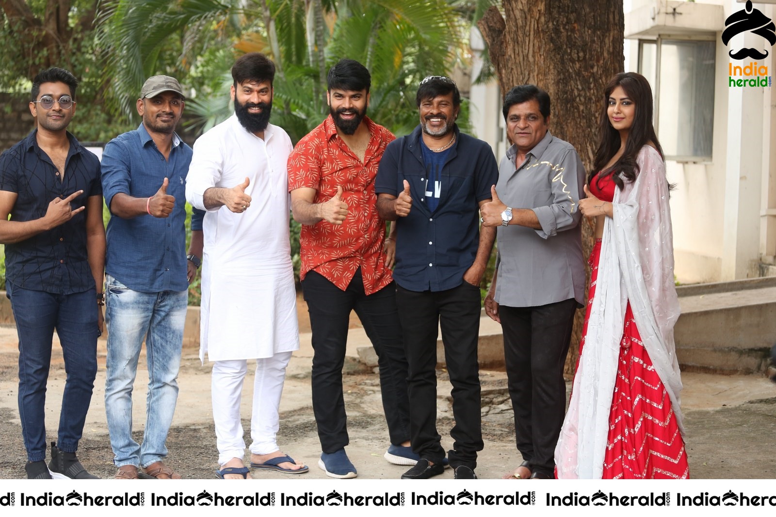 Team Raju Gari Gadhi 3 Group Photos at Success Event Set 1