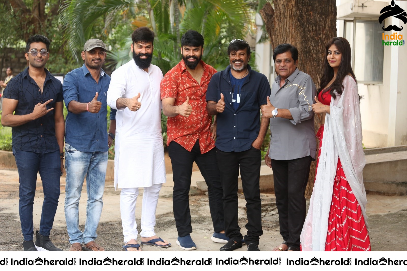 Team Raju Gari Gadhi 3 Group Photos at Success Event Set 1