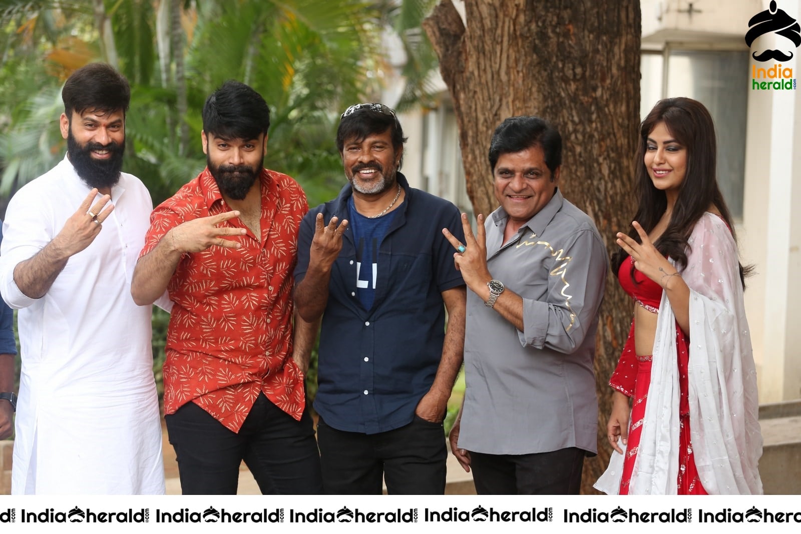 Team Raju Gari Gadhi 3 Group Photos at Success Event Set 2