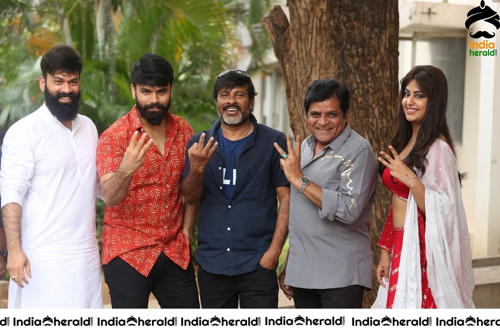 Team Raju Gari Gadhi 3 Group Photos at Success Event Set 2