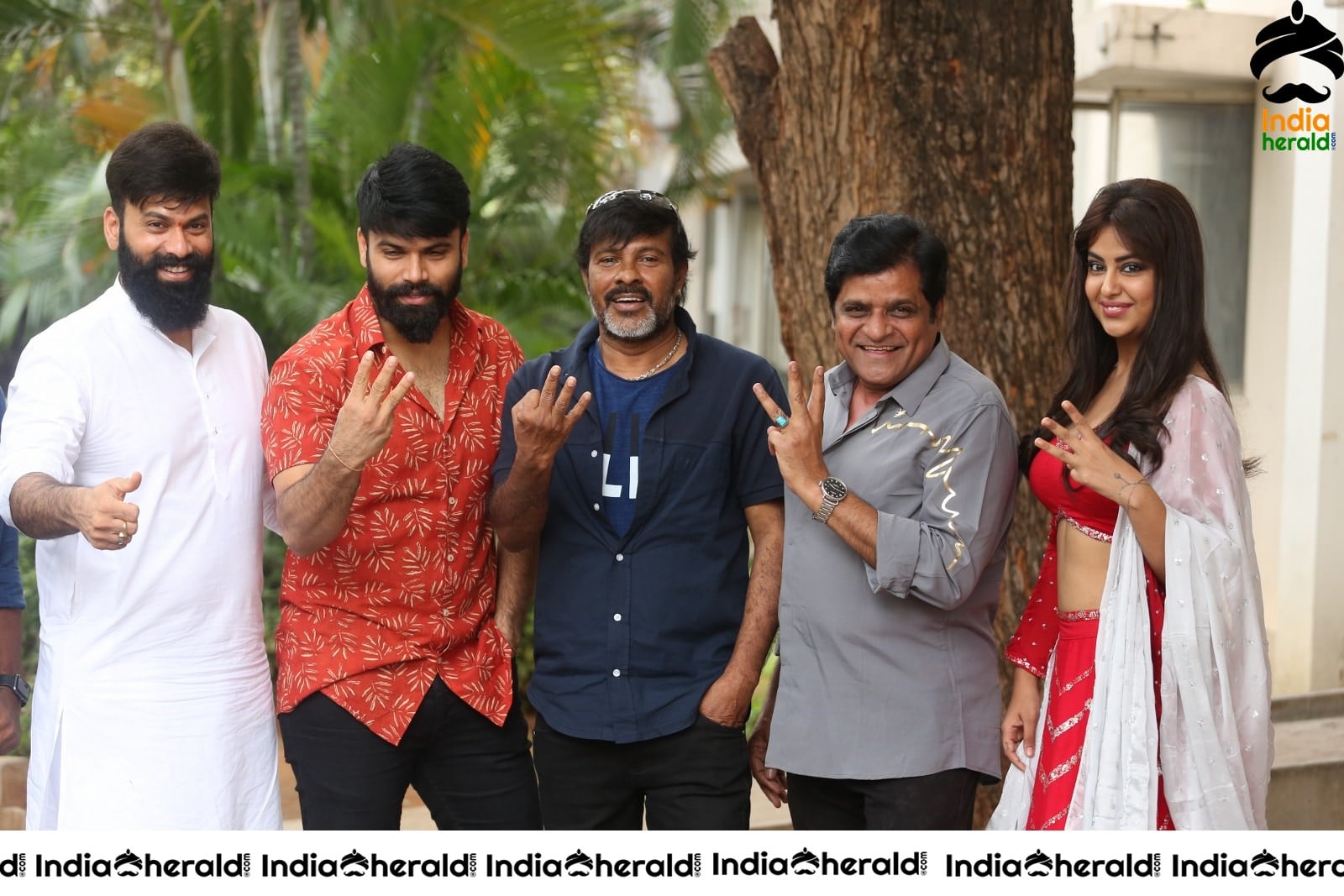 Team Raju Gari Gadhi 3 Group Photos at Success Event Set 2