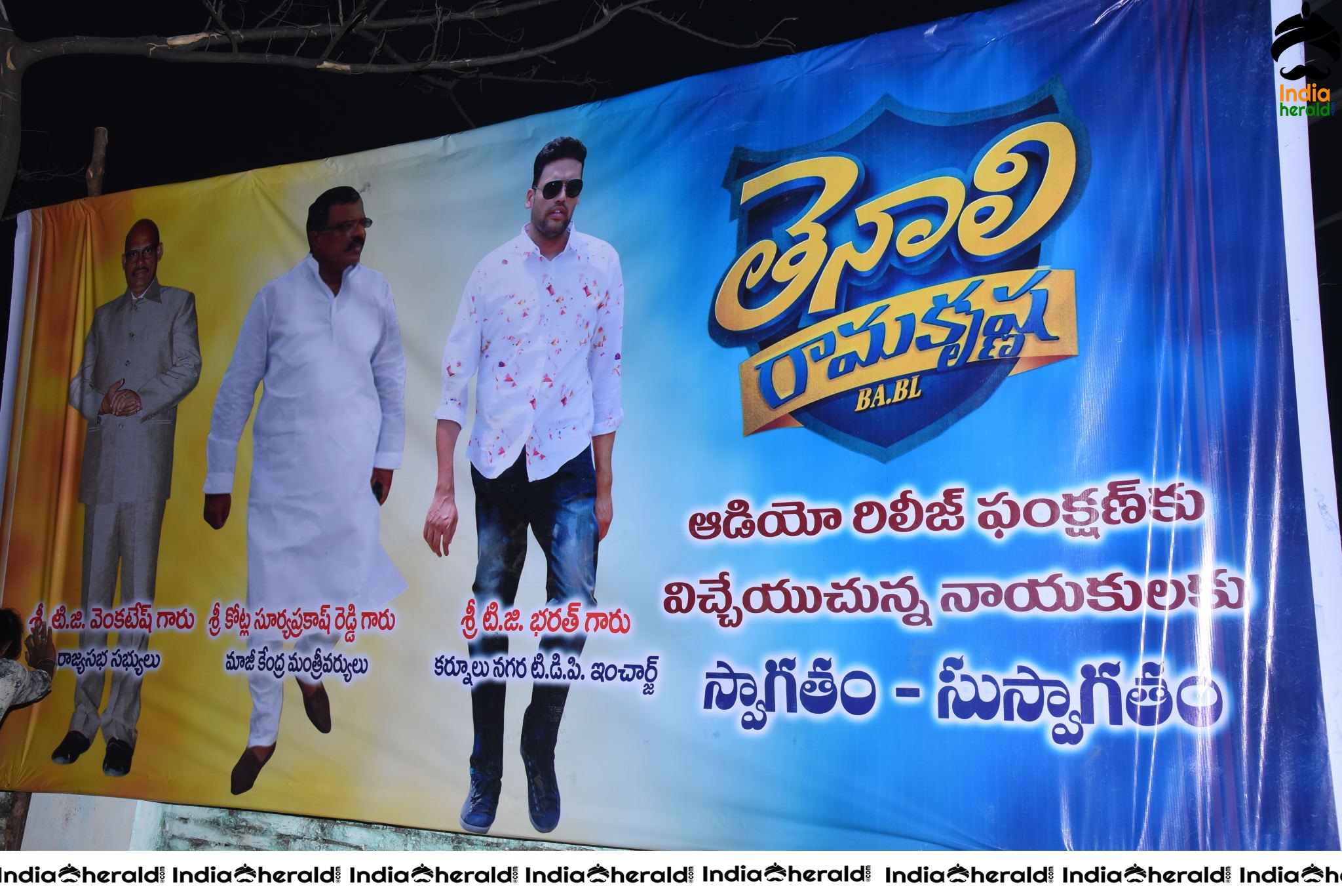 The Grand Stage and Entrance for Tenali Ramakrishna BA BL Pre Release Event Set 1