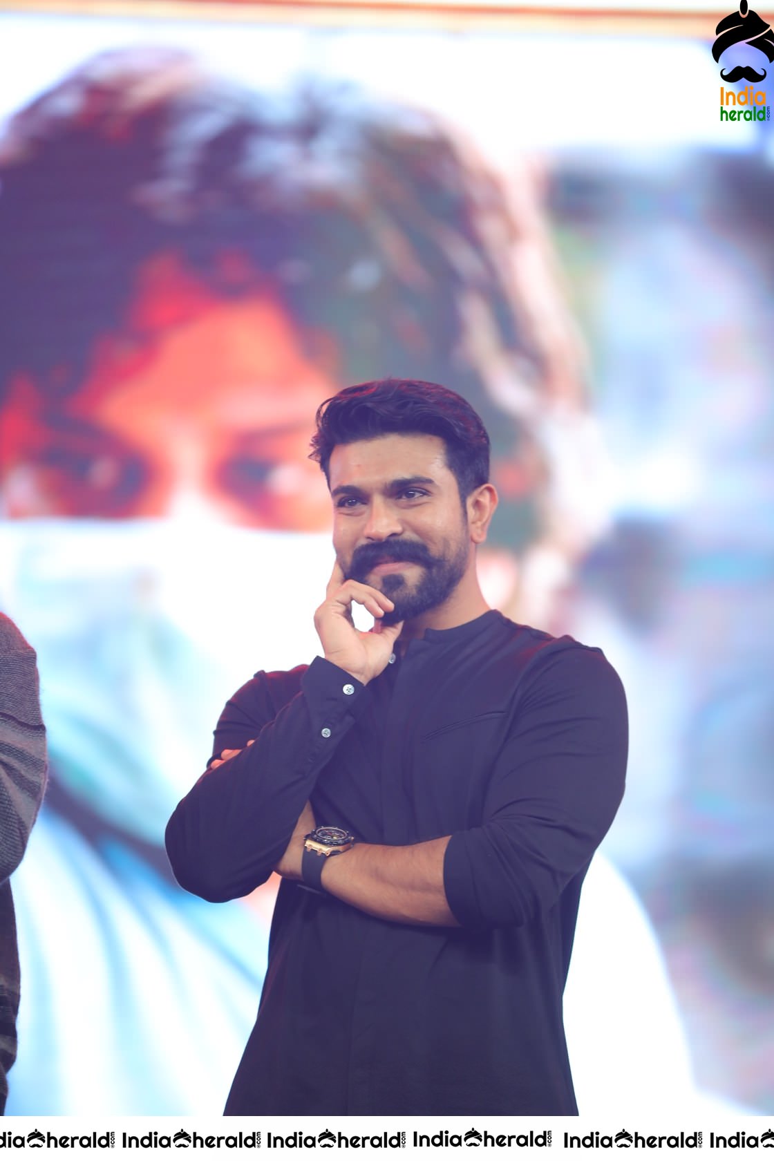 Unseen Candid Clicks of Ram Charan On the stage Set 2