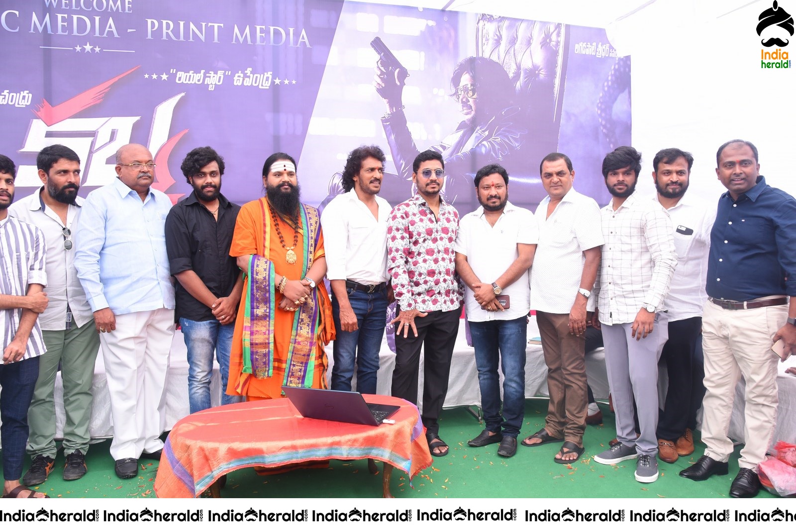 Upendra Kabza Movie Opening Stills Set 5