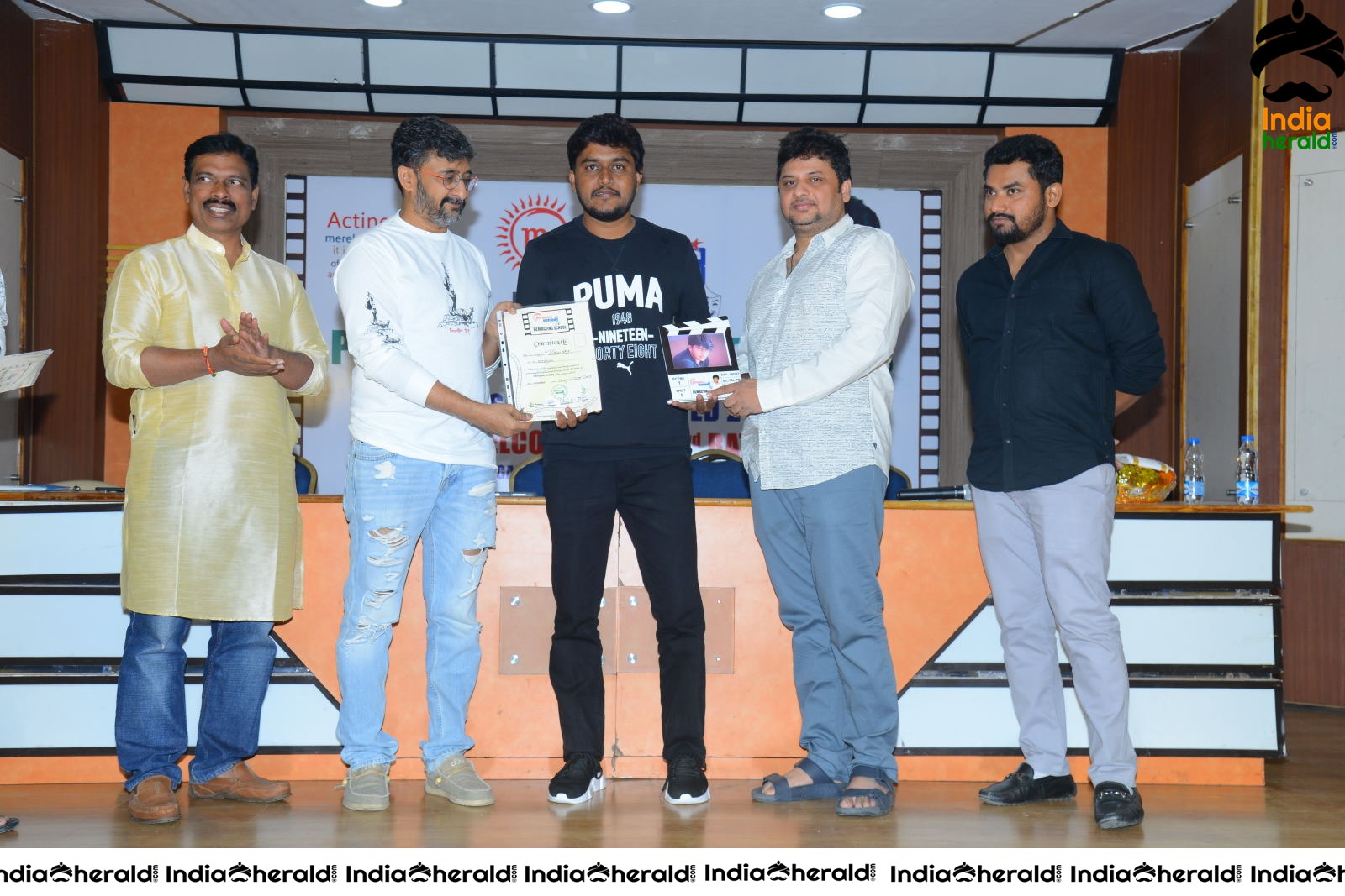 Uttj Mayukha Film Acting School Press meet Set 5