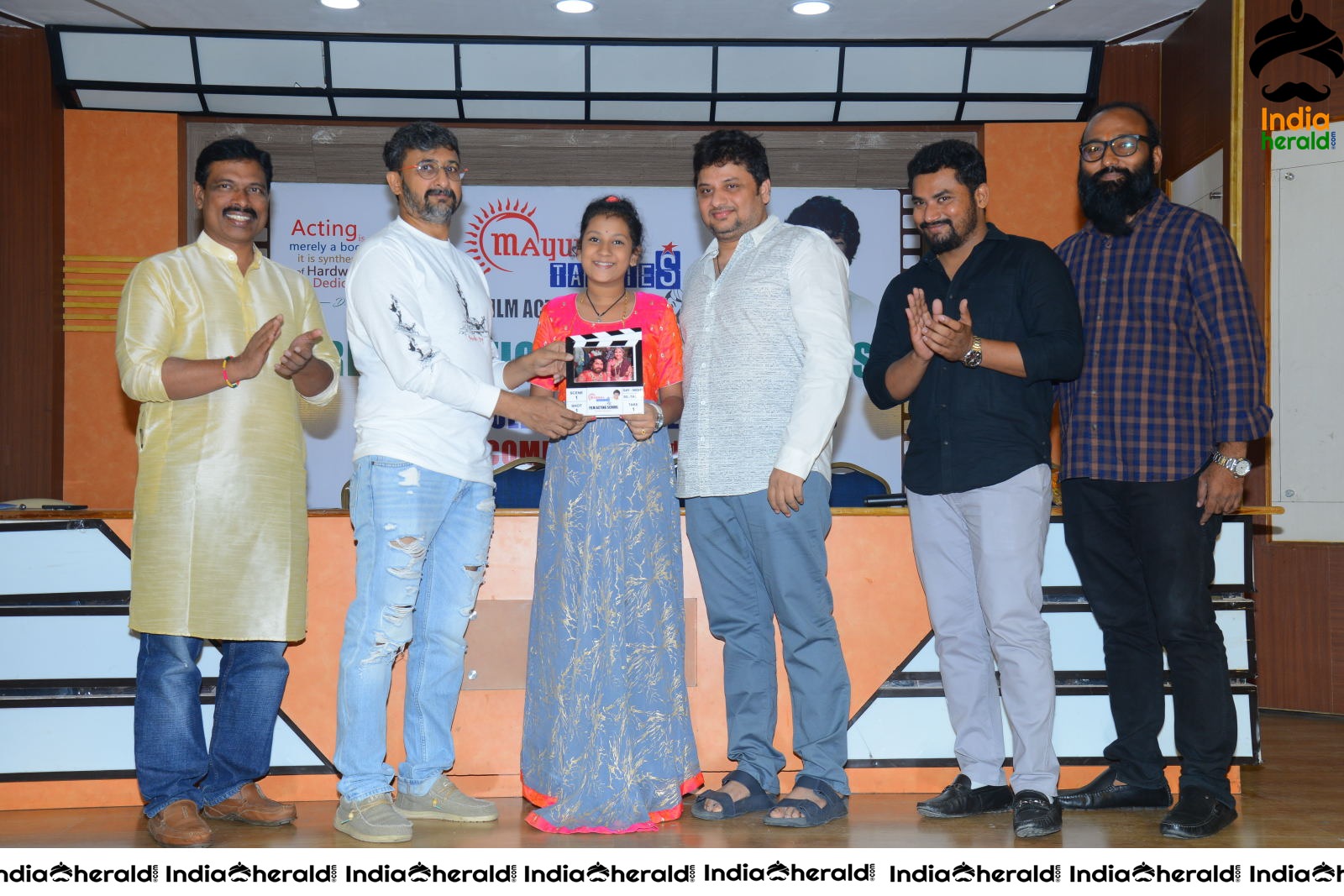 Uttj Mayukha Film Acting School Press meet Set 5