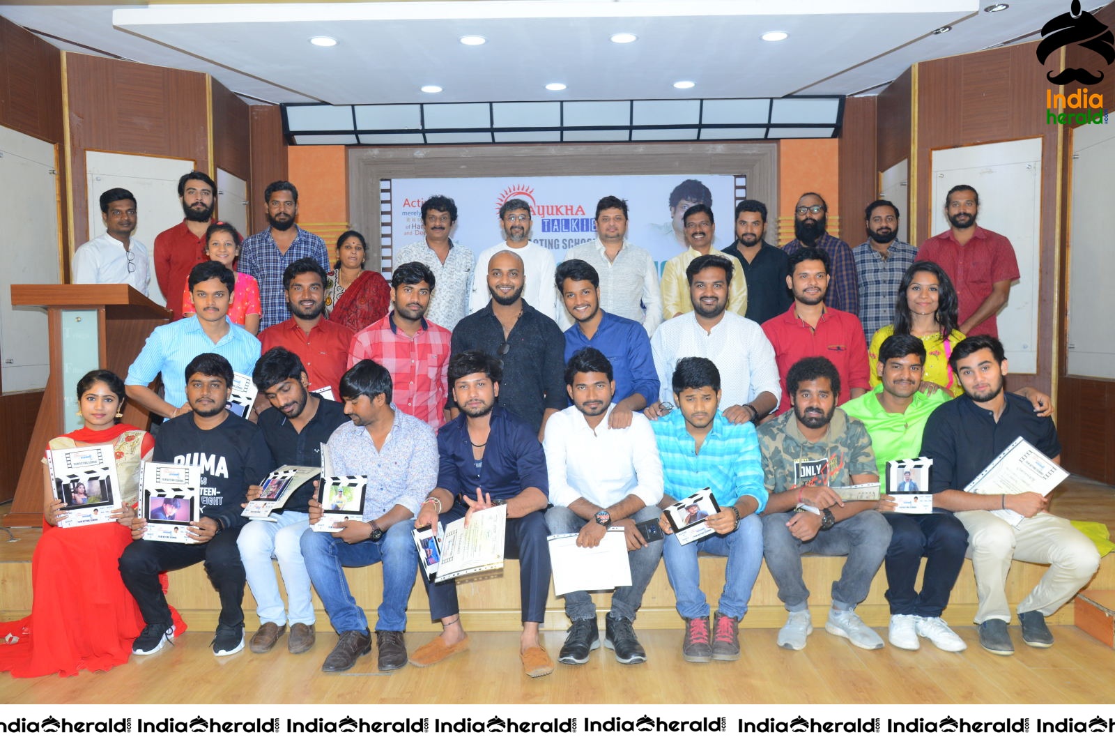 Uttj Mayukha Film Acting School Press meet Set 6