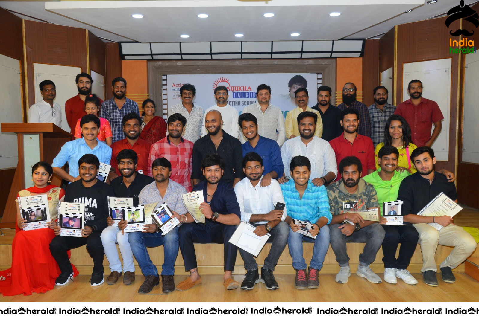 Uttj Mayukha Film Acting School Press meet Set 6