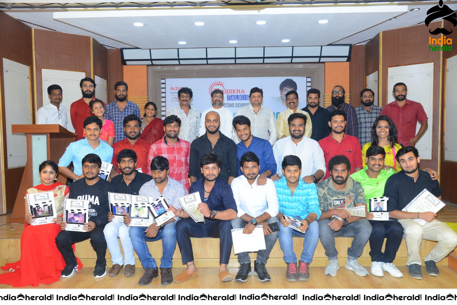 Uttj Mayukha Film Acting School Press meet Set 6