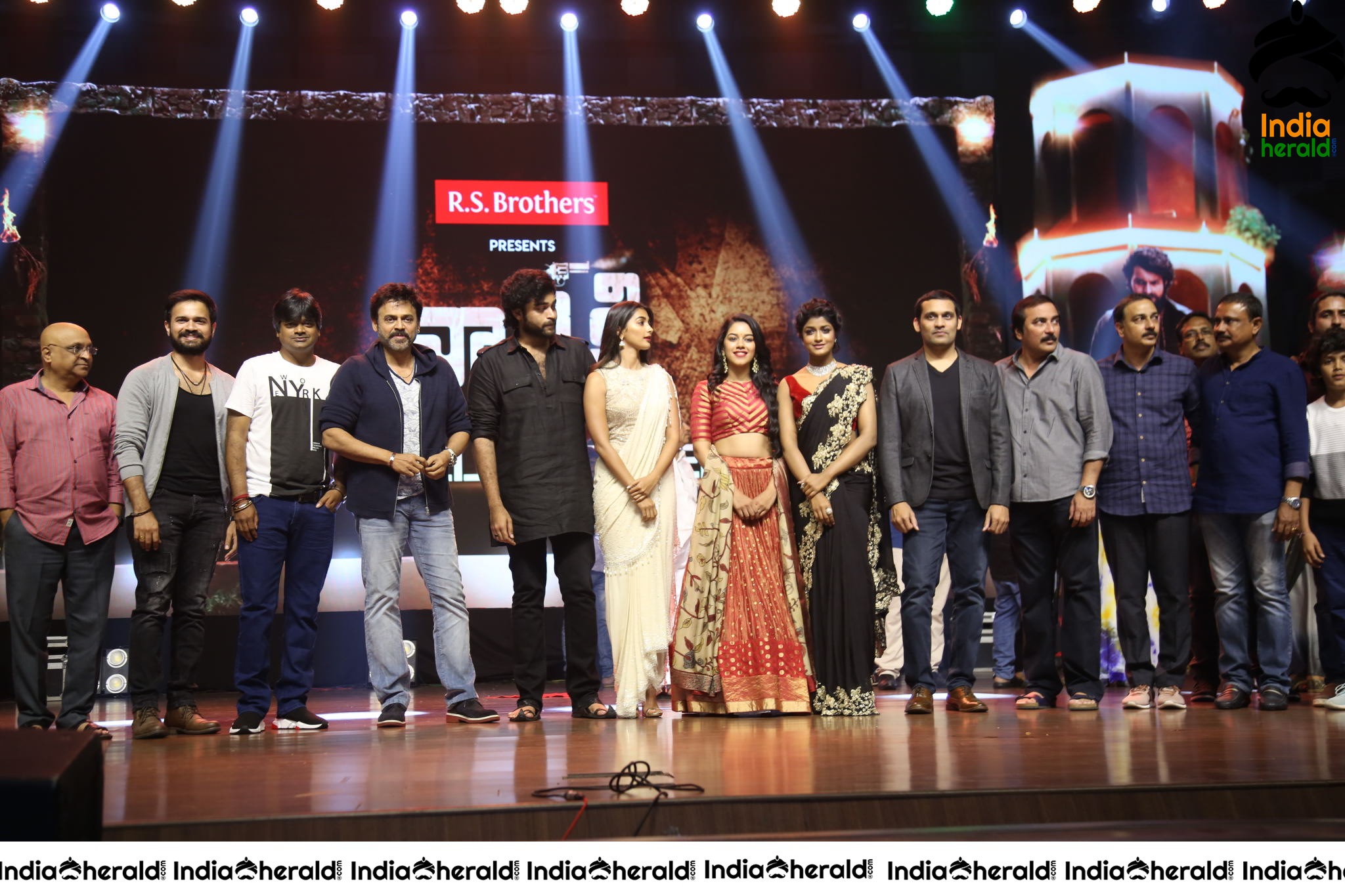 Valmiki Cast And Crew On The Stage Together Set 1