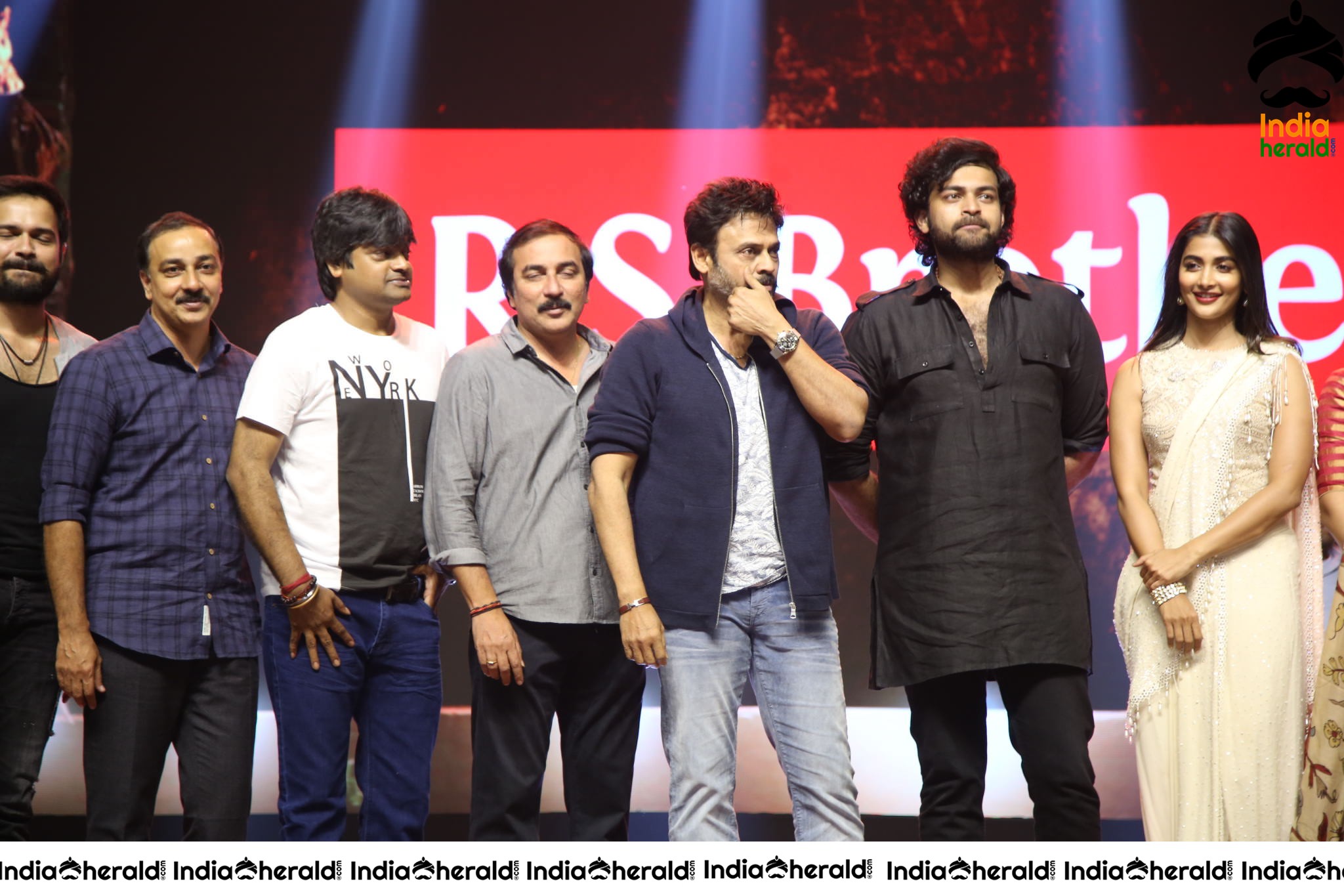 Valmiki Cast And Crew On The Stage Together Set 1