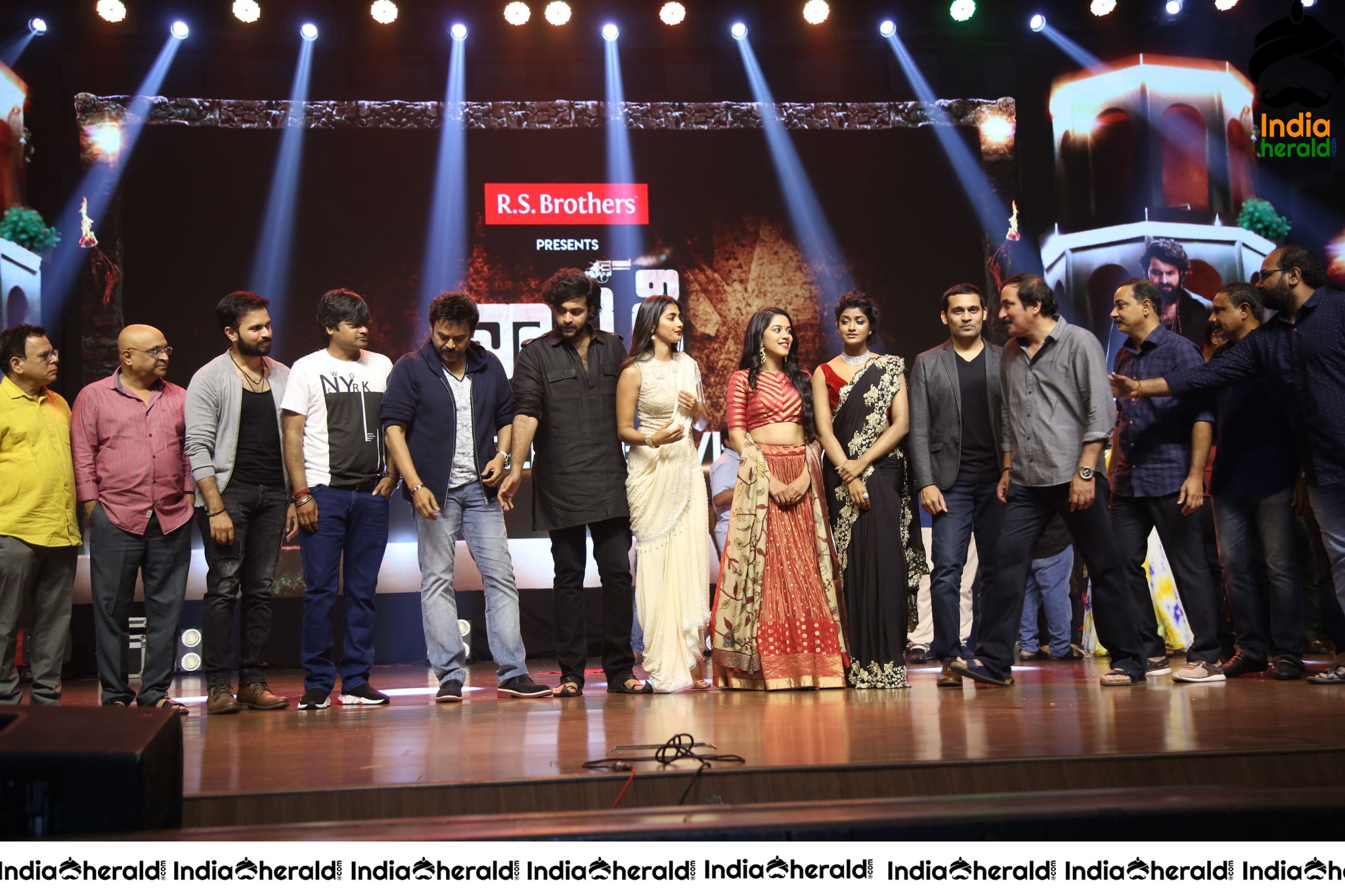 Valmiki Cast And Crew On The Stage Together Set 1