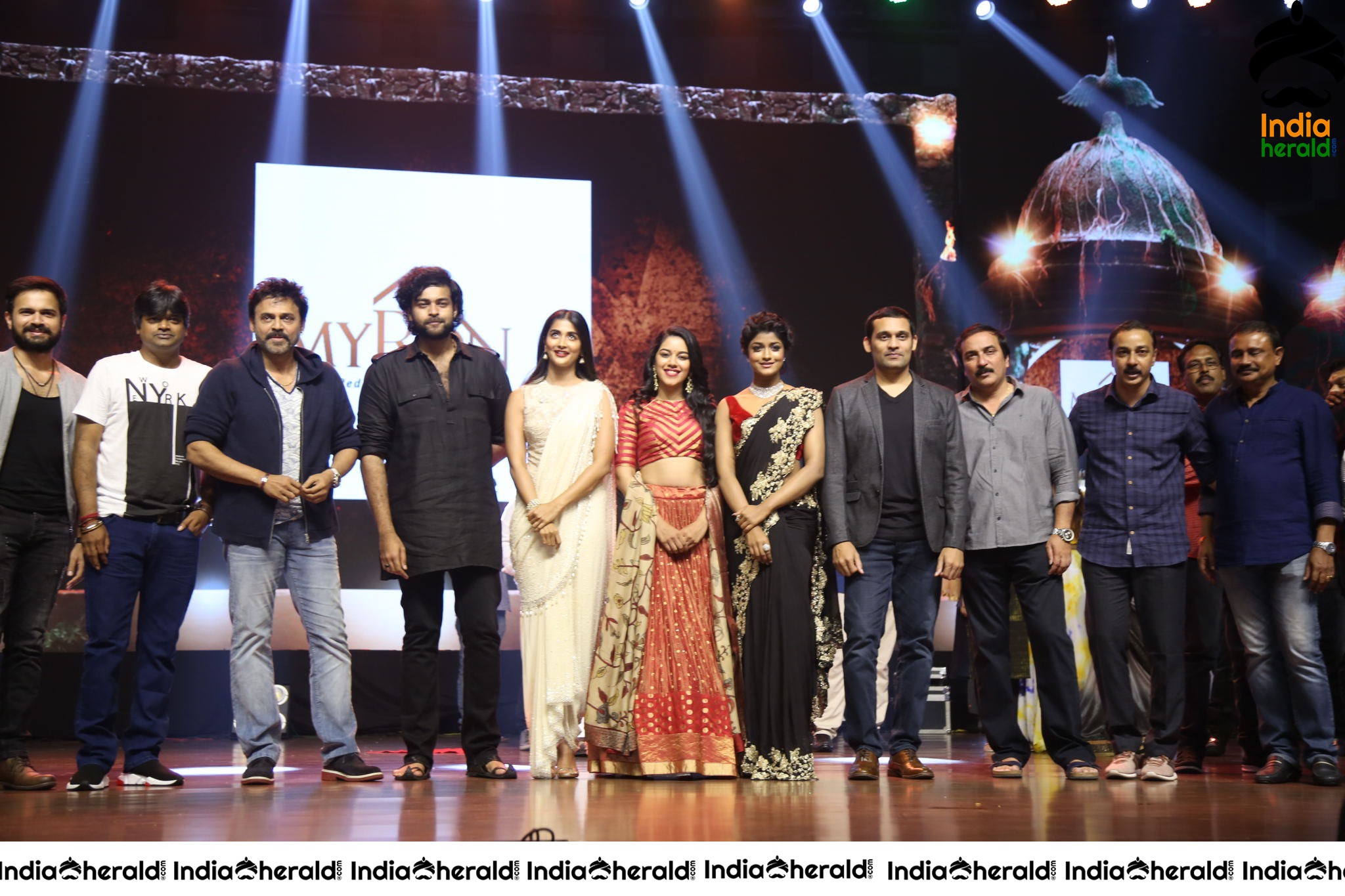 Valmiki Cast And Crew On The Stage Together Set 1