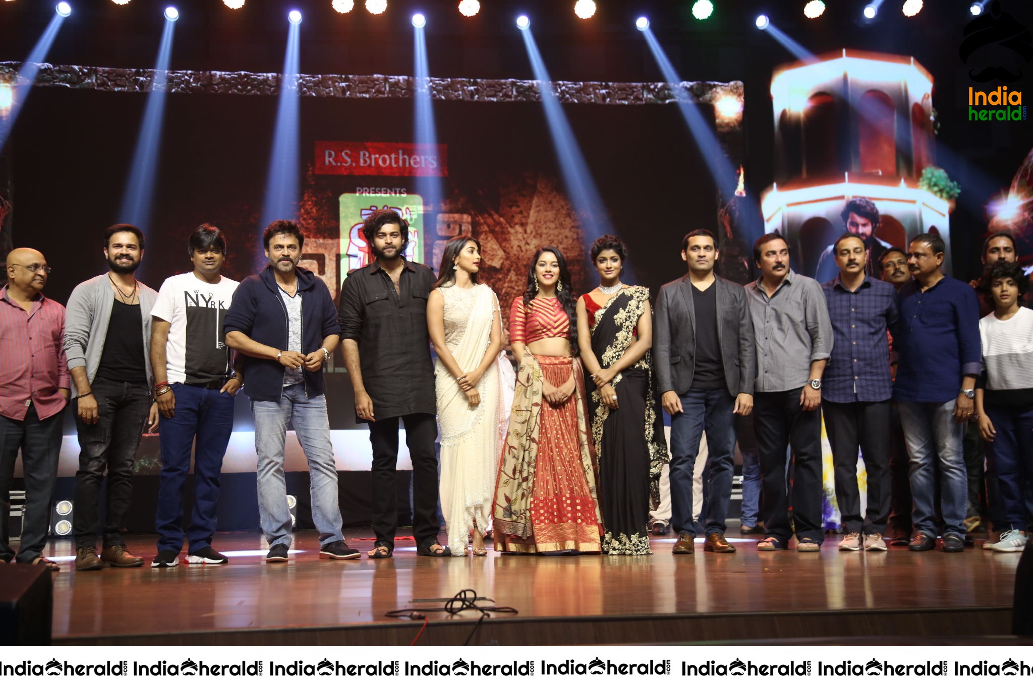 Valmiki Cast And Crew On The Stage Together Set 1