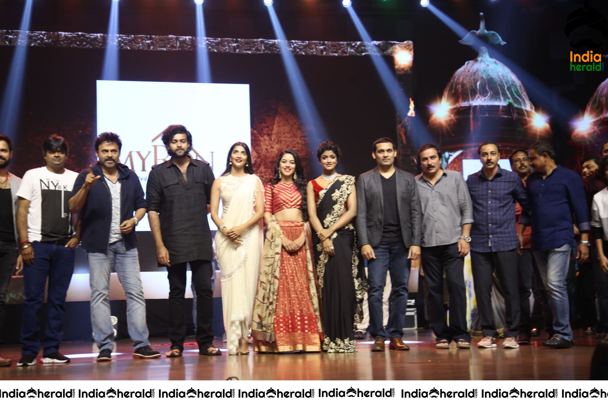Valmiki Cast And Crew On The Stage Together Set 1