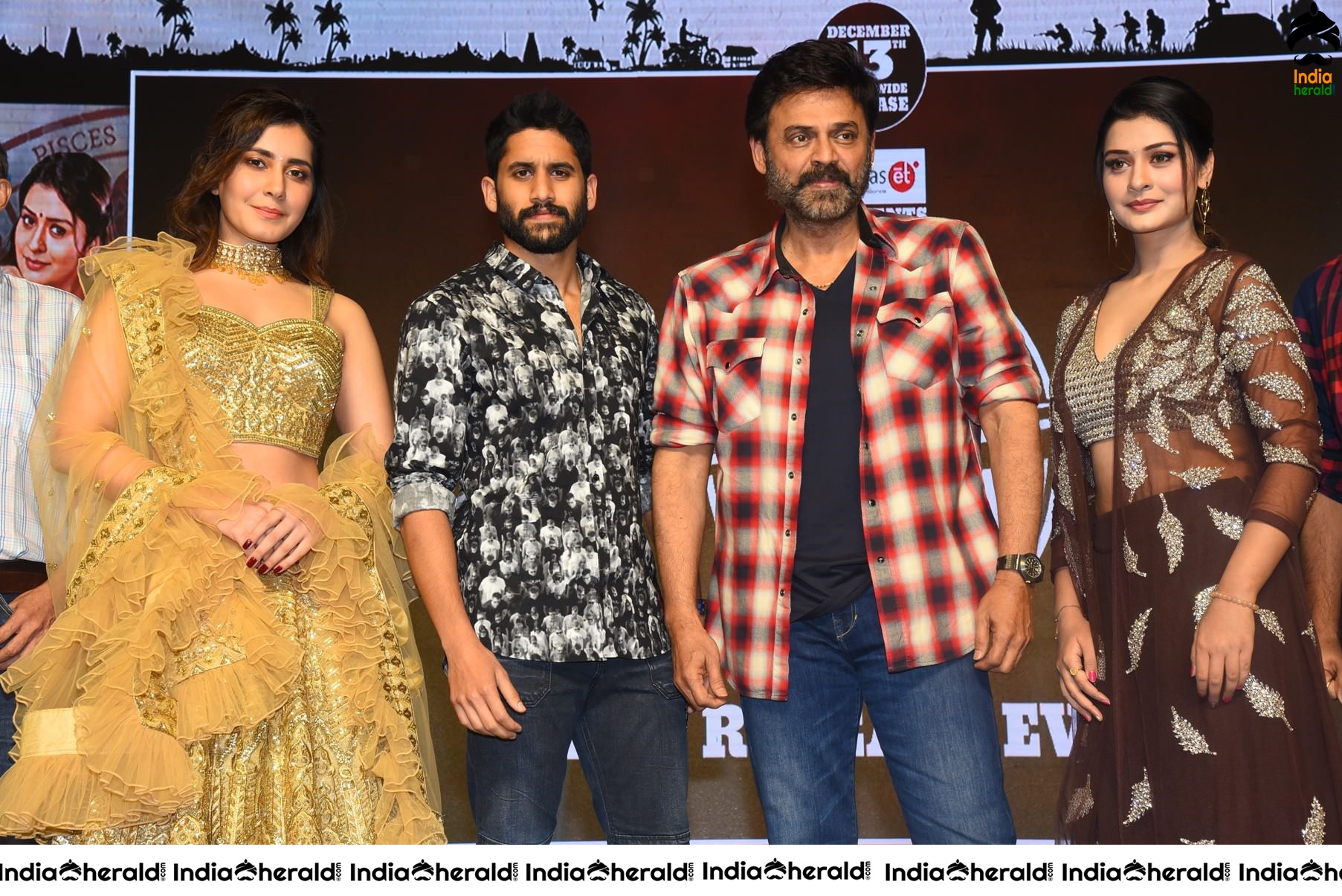 Venky Mama Pre Release Event Main Group Photos