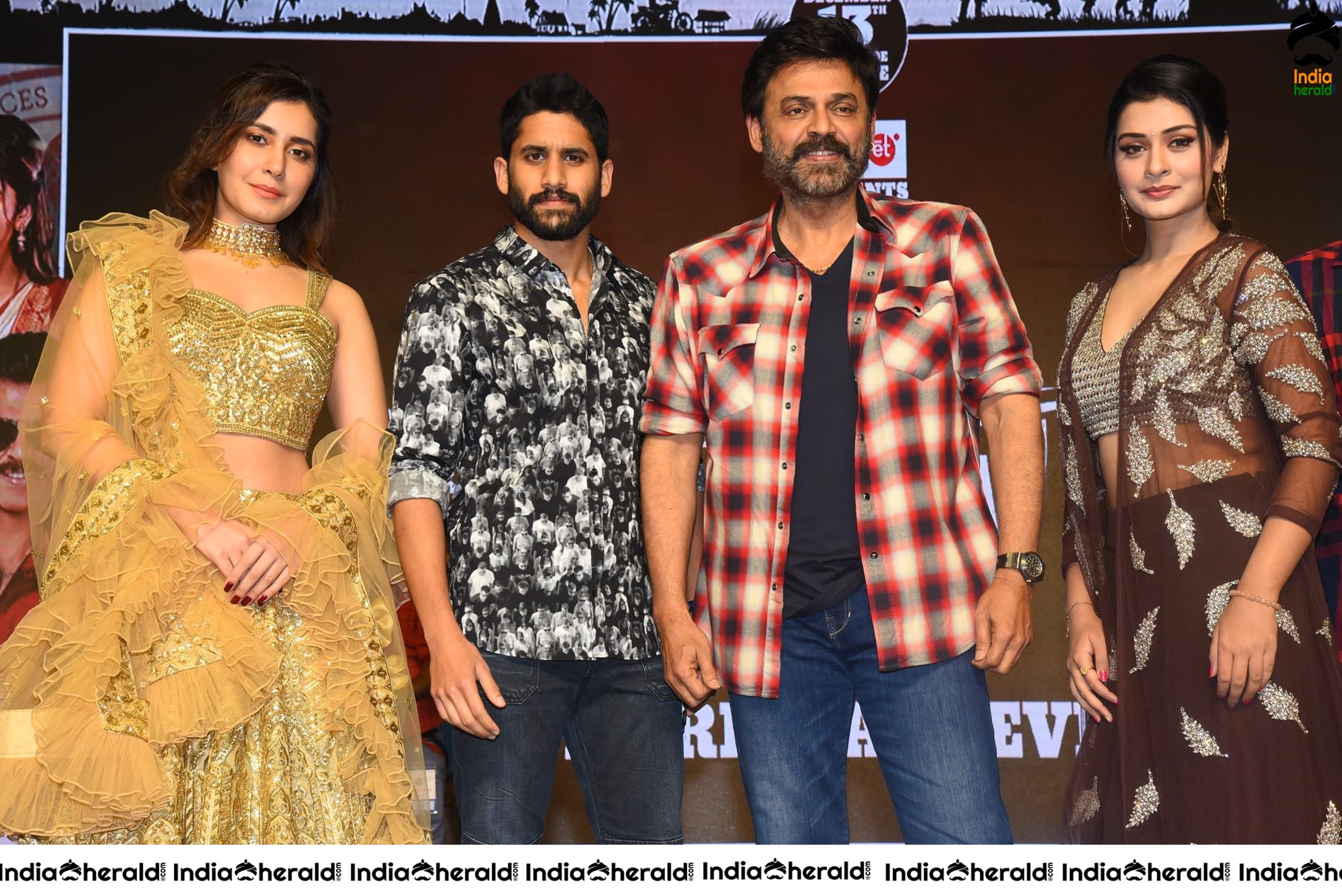 Venky Mama Pre Release Event Main Group Photos