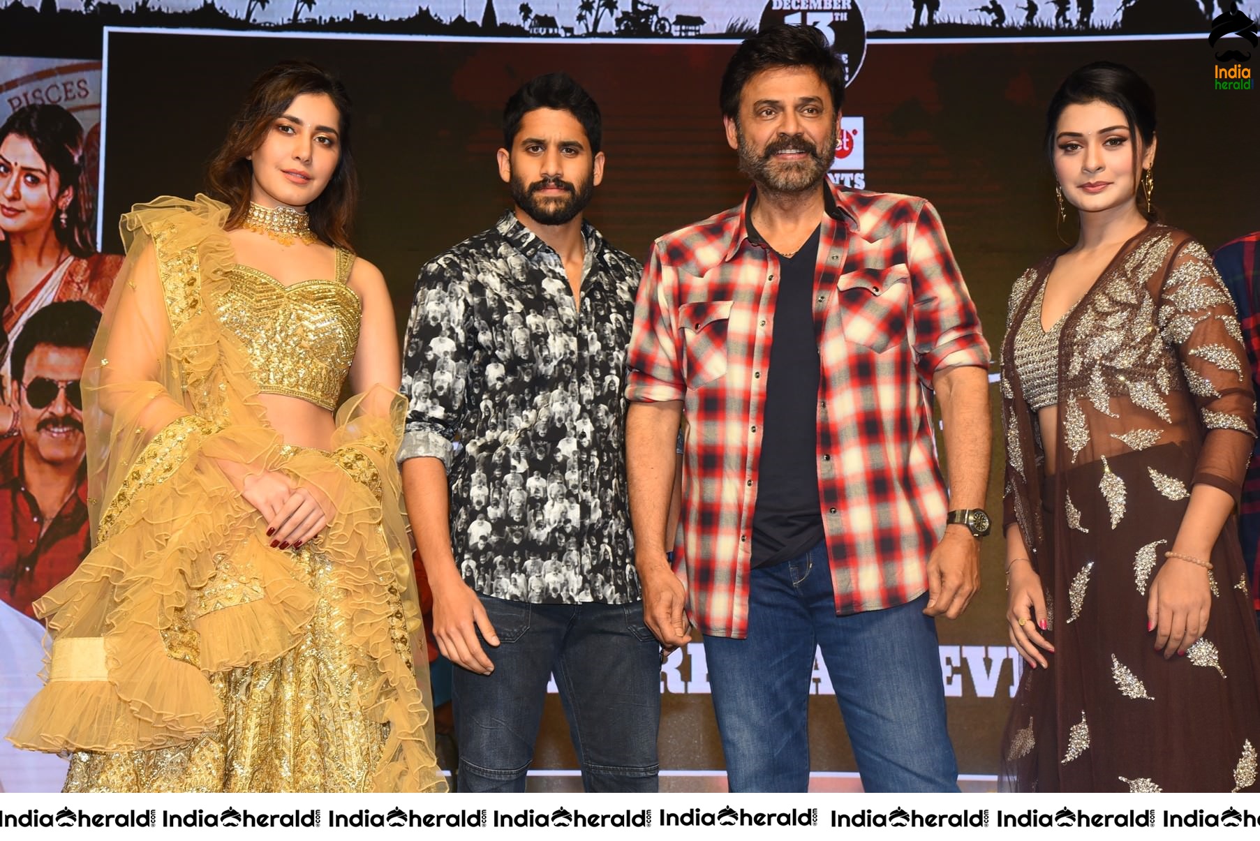 Venky Mama Pre Release Event Main Group Photos