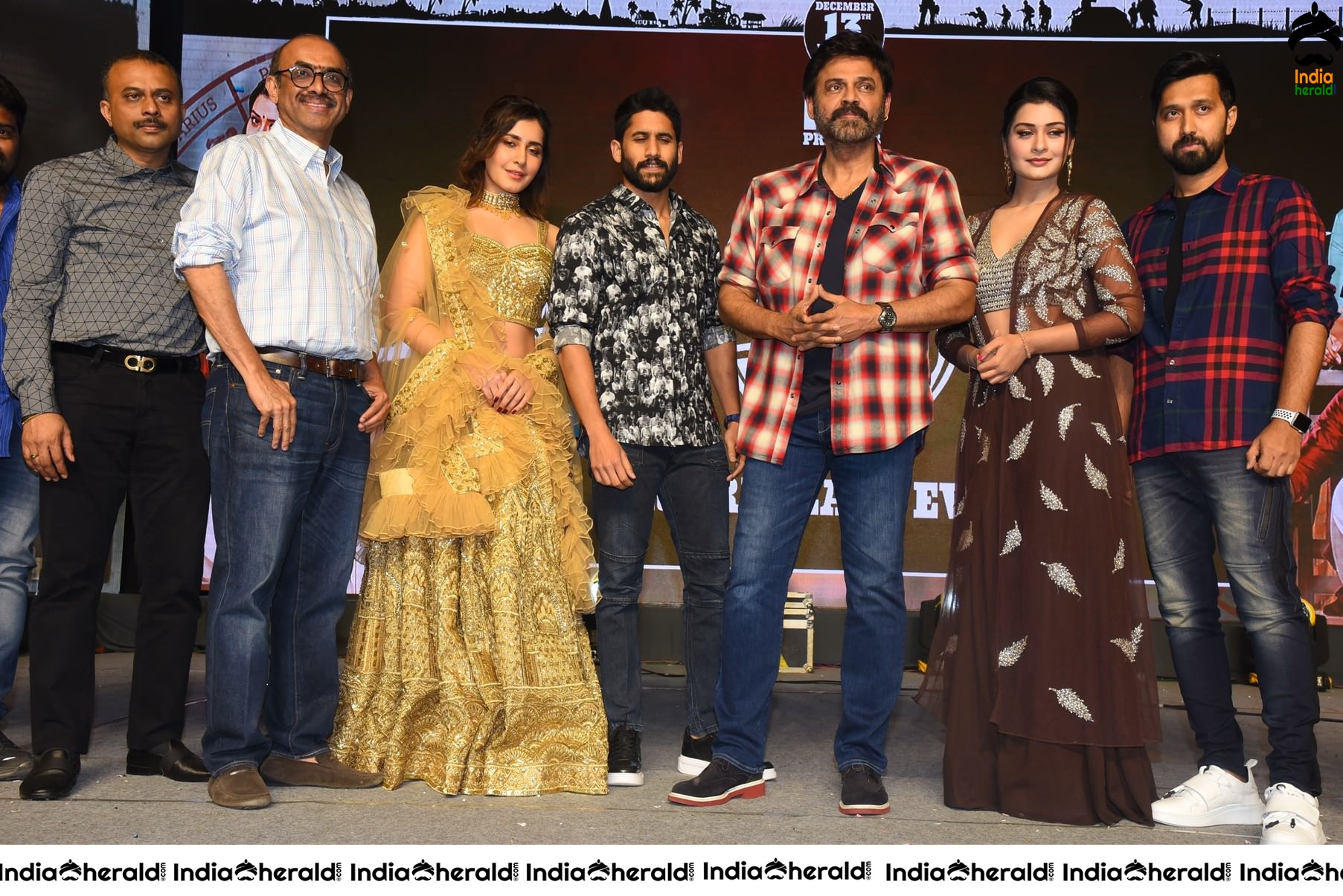 Venky Mama Pre Release Event Main Group Photos