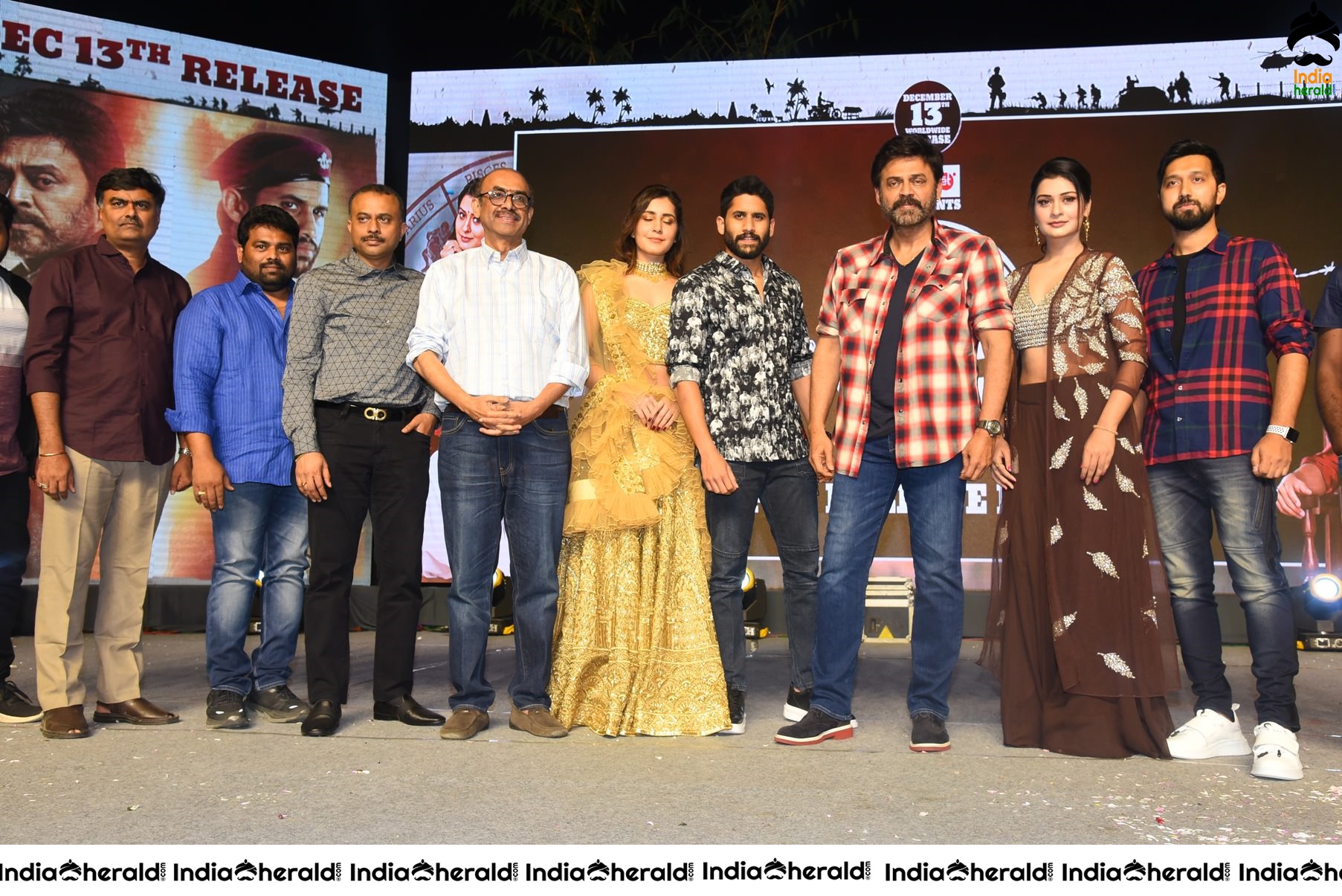 Venky Mama Pre Release Event Main Group Photos