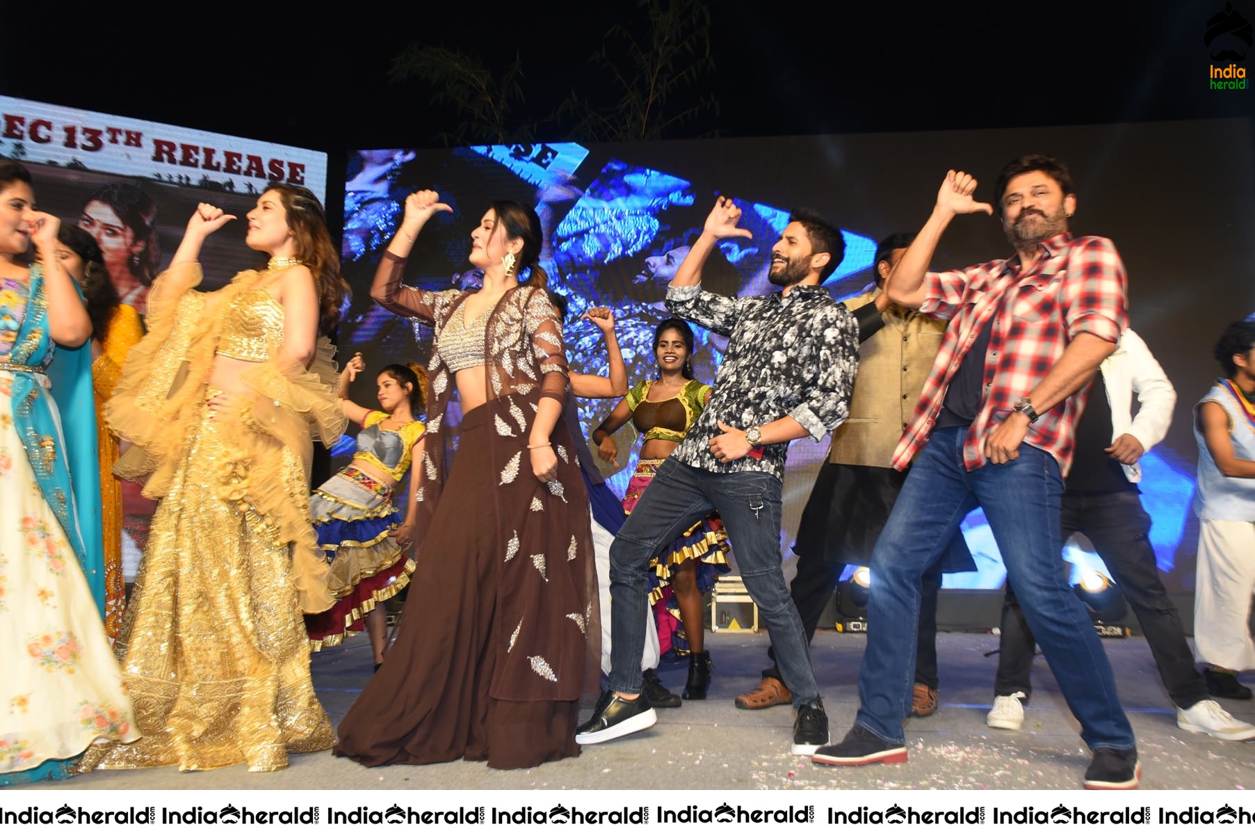 Venky Mama Pre Release Event Main Group Photos